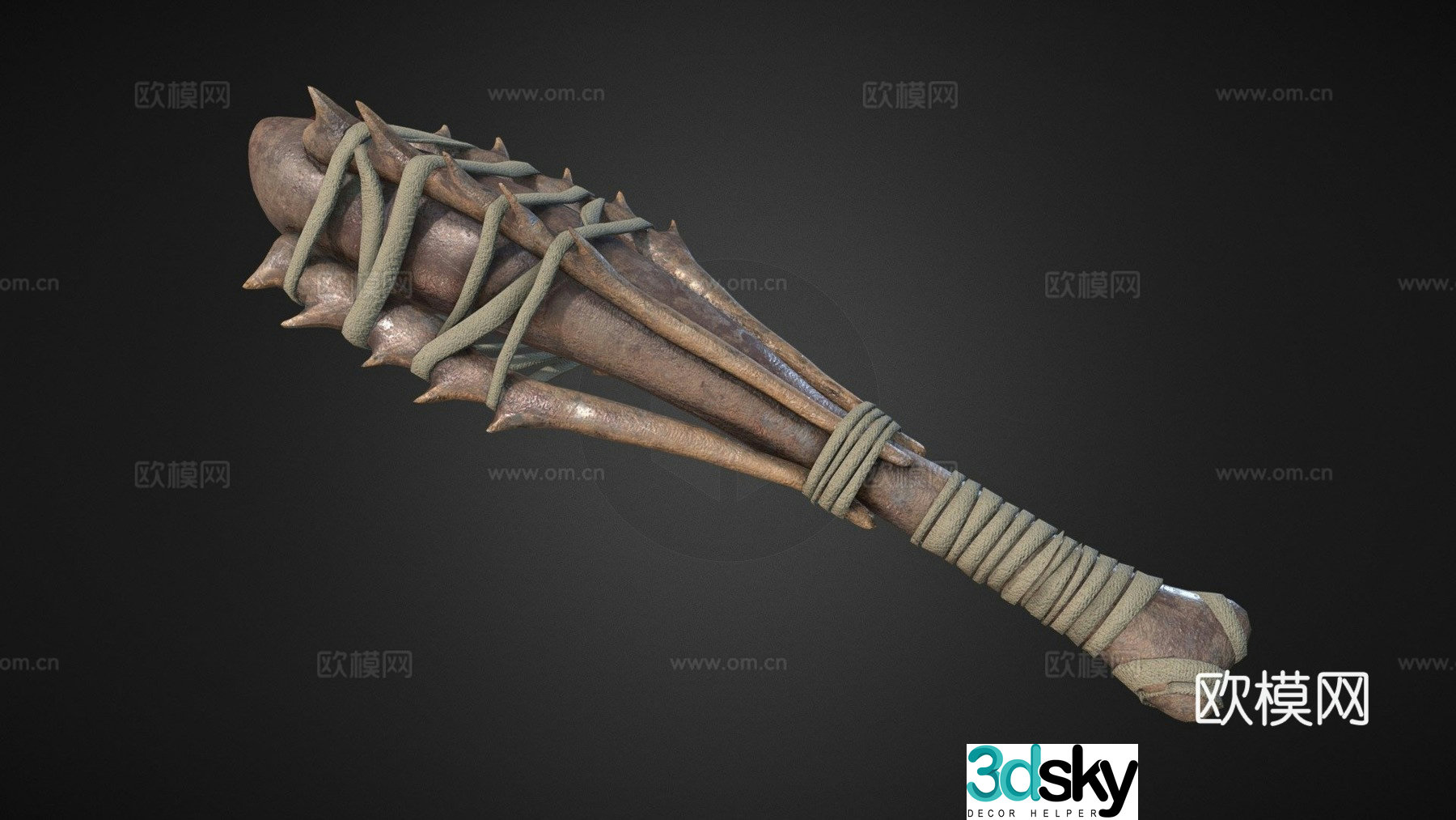 Beyond Skyrim - Morrowind - Chitin Mace 3d model