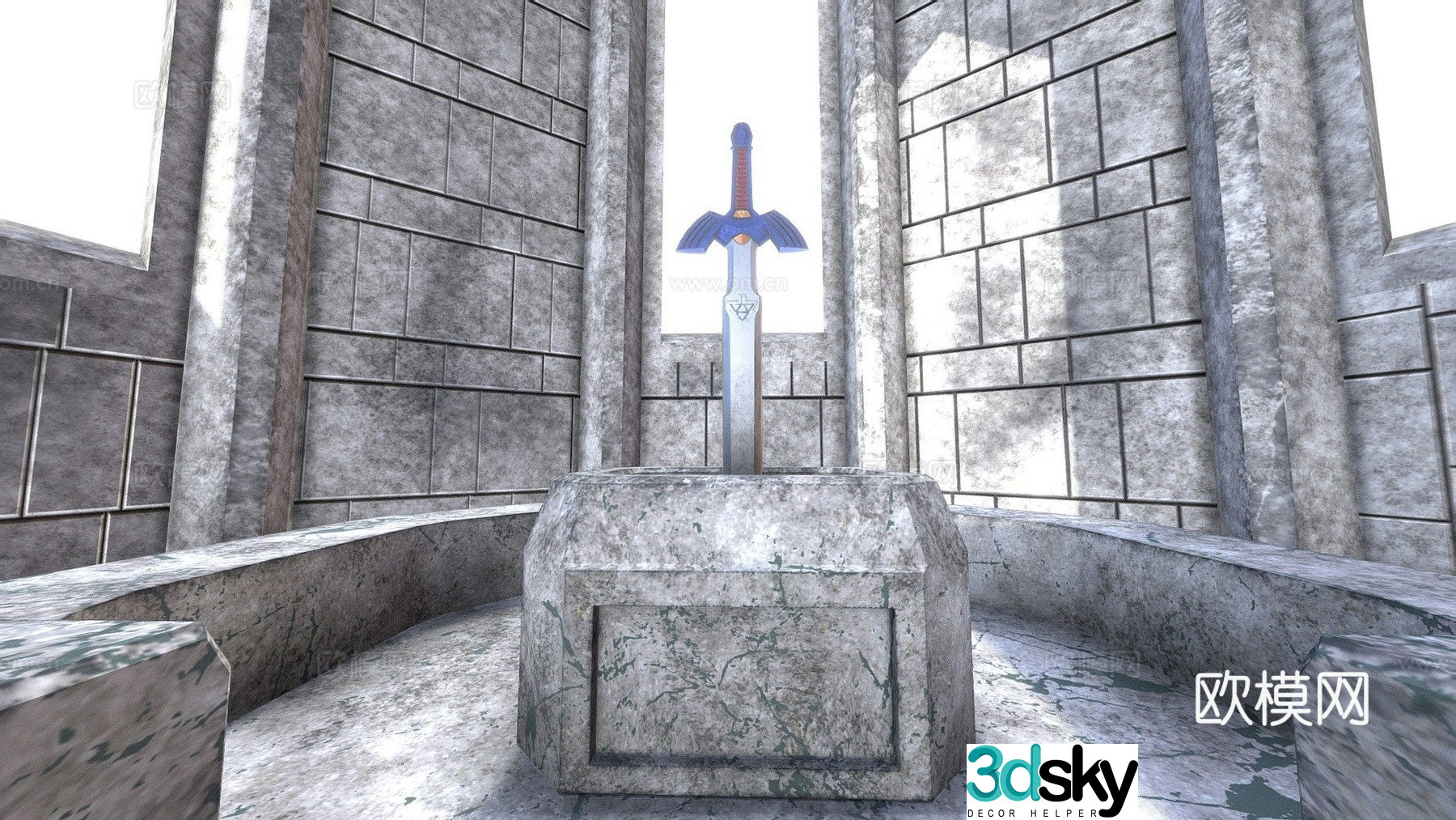 Temple of Time_Master Sword 3D model