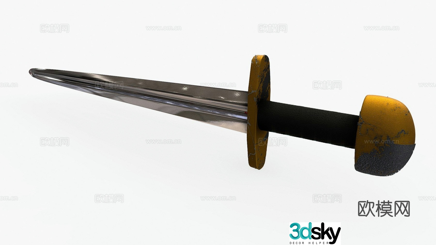 viking sword first edition 3d model
