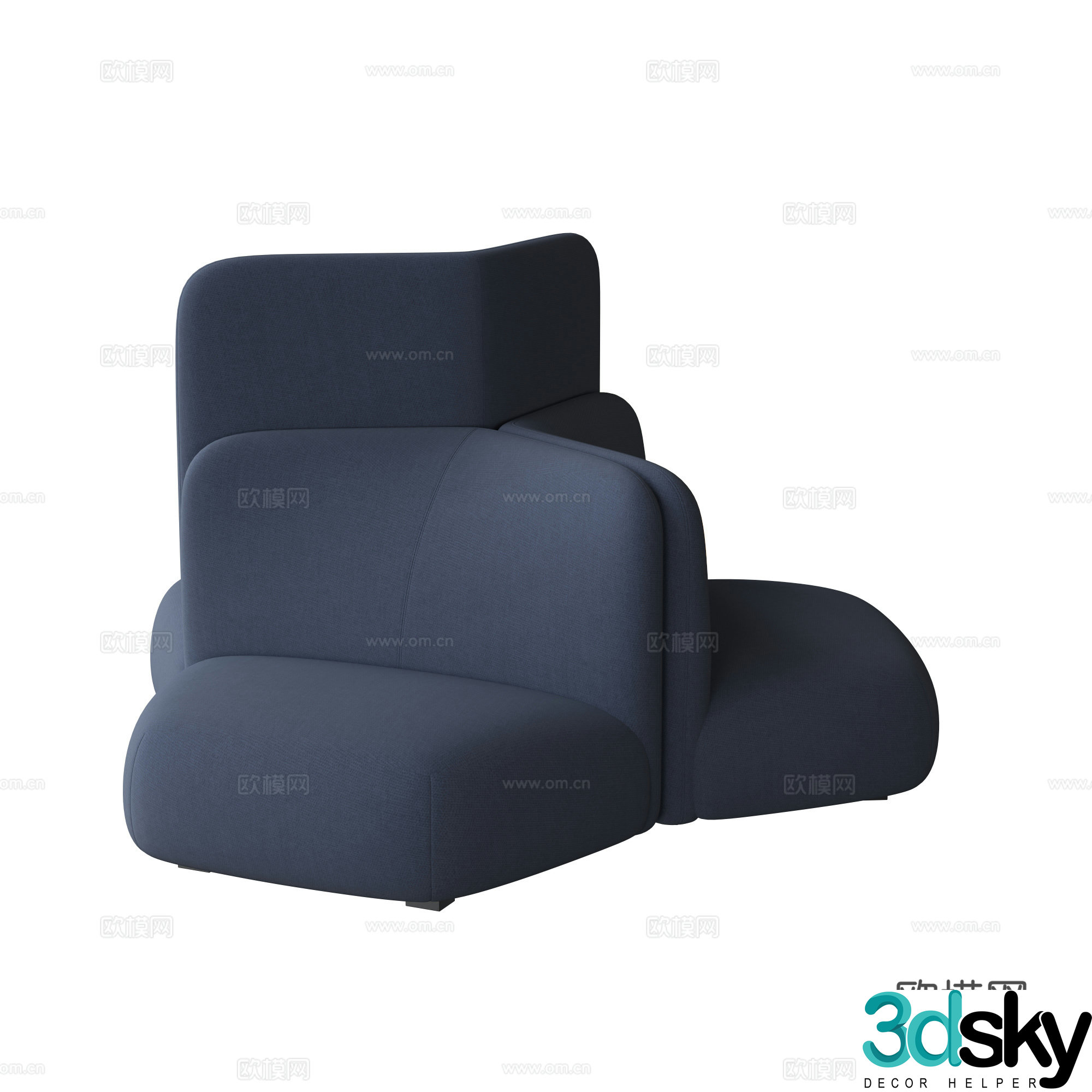 Special-shaped sofa 3d model