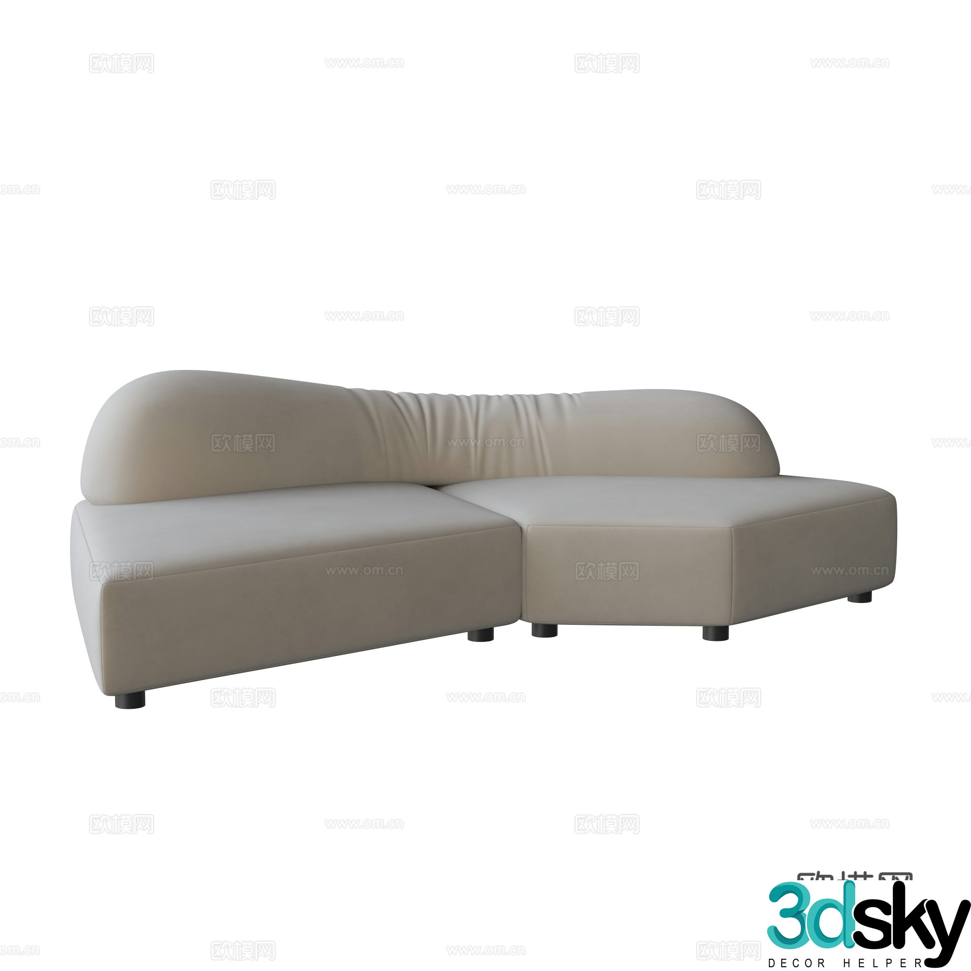 Special-shaped sofa 3d model