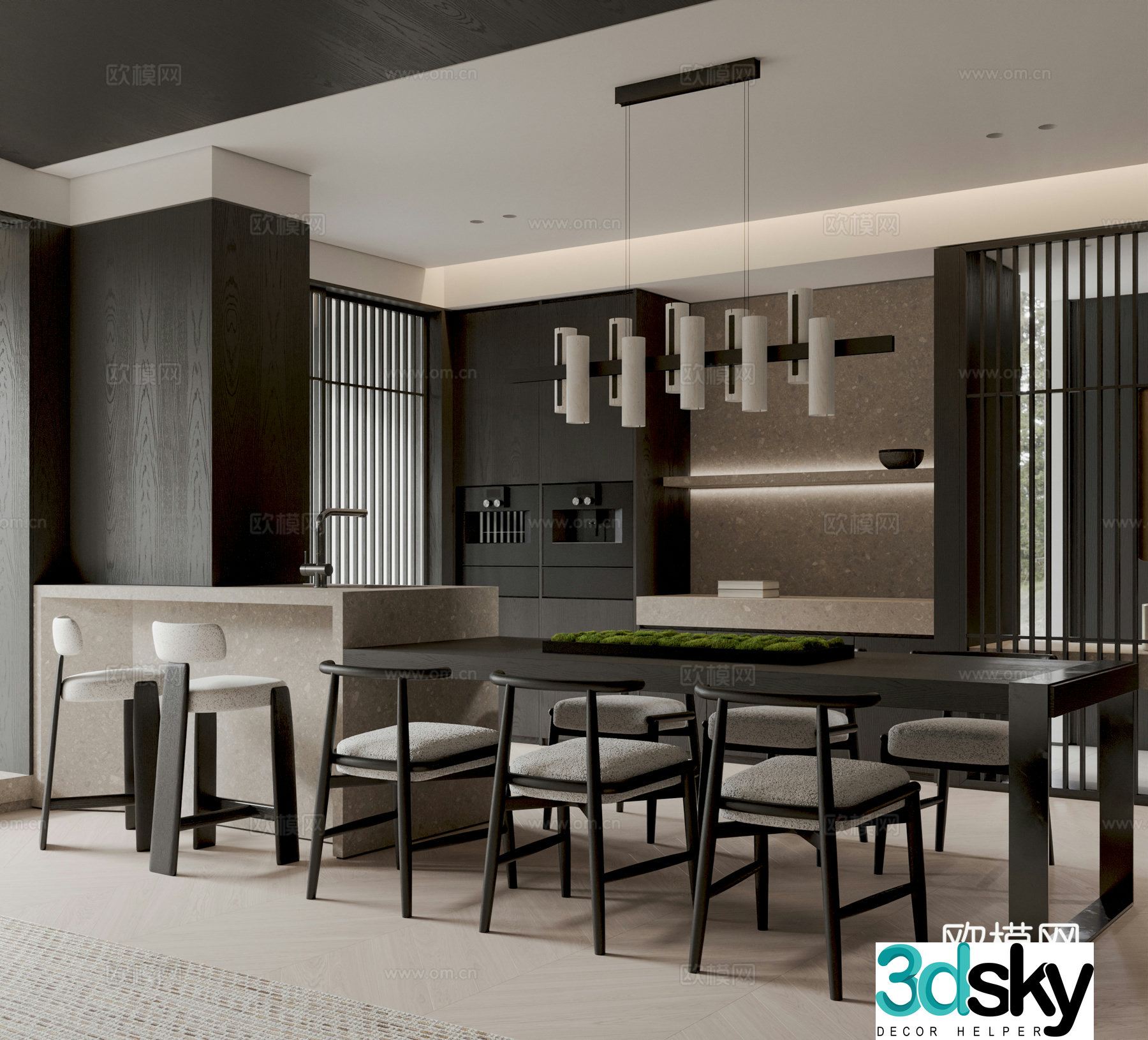 New Chinese restaurant 3D model