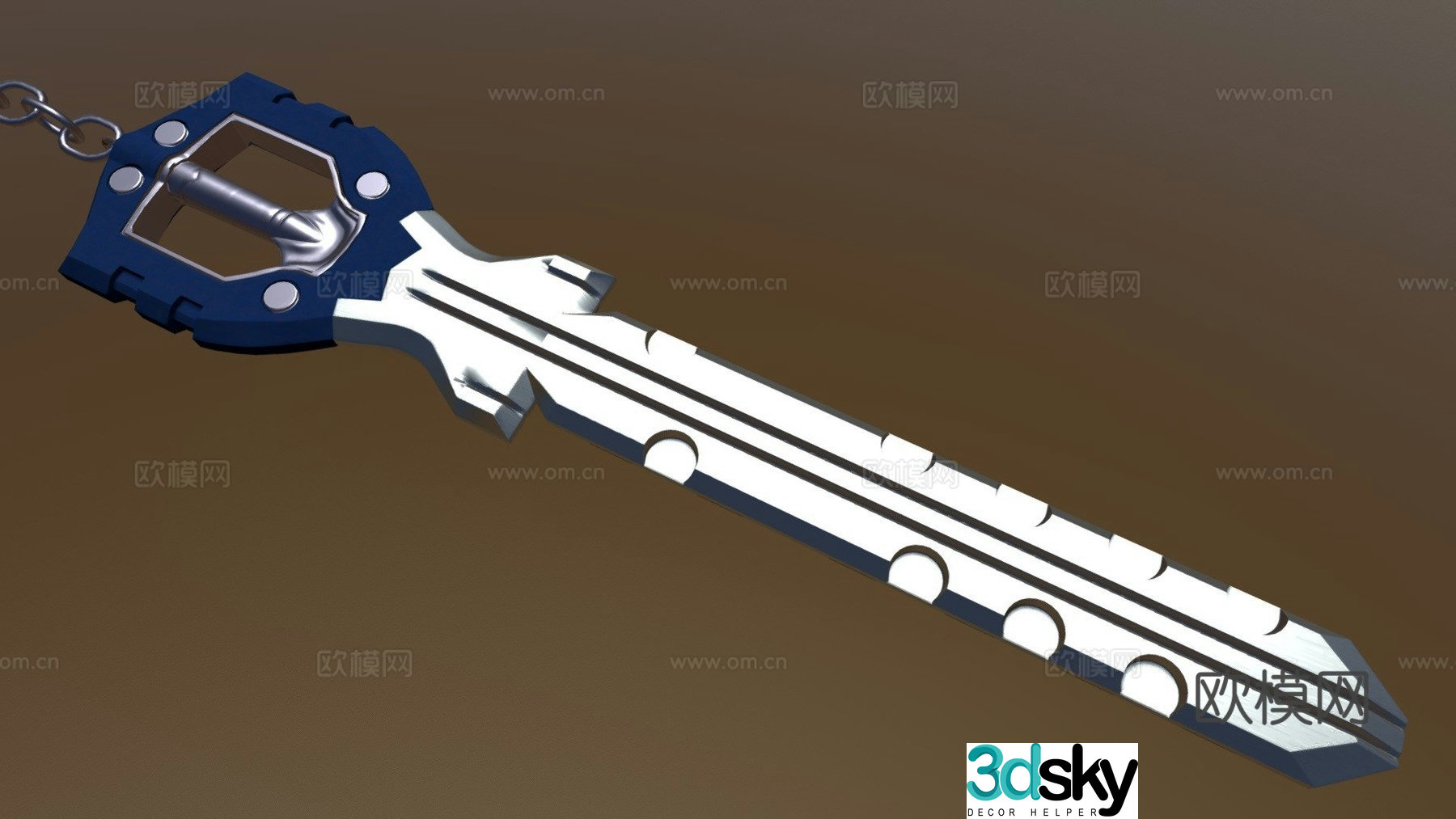 Kingdom Hearts 3-Riku Keyblade 3D model