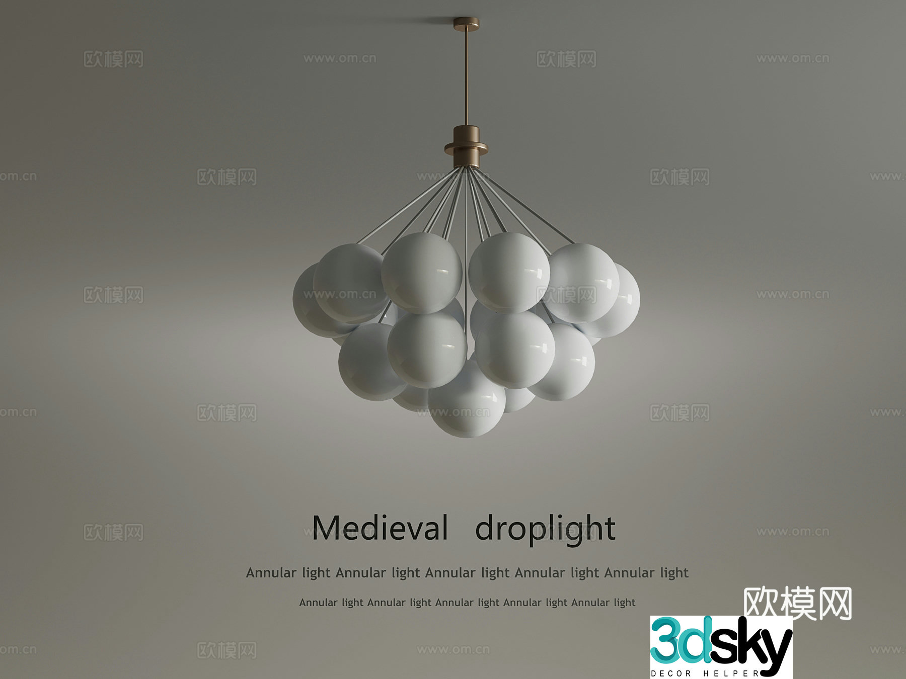 Chandelier French Chandelier 3D Model