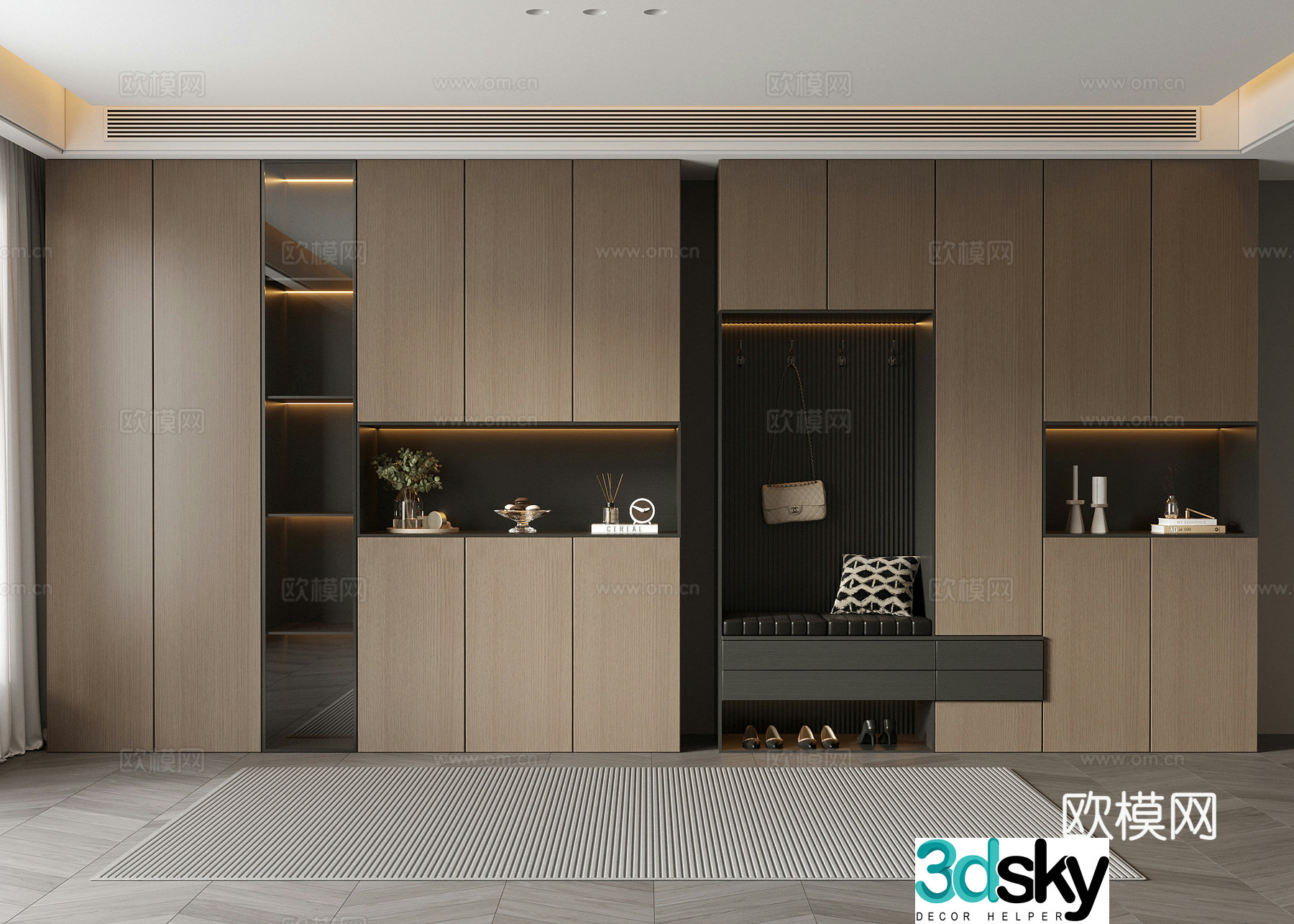 Italian shoe cabinet 3d model