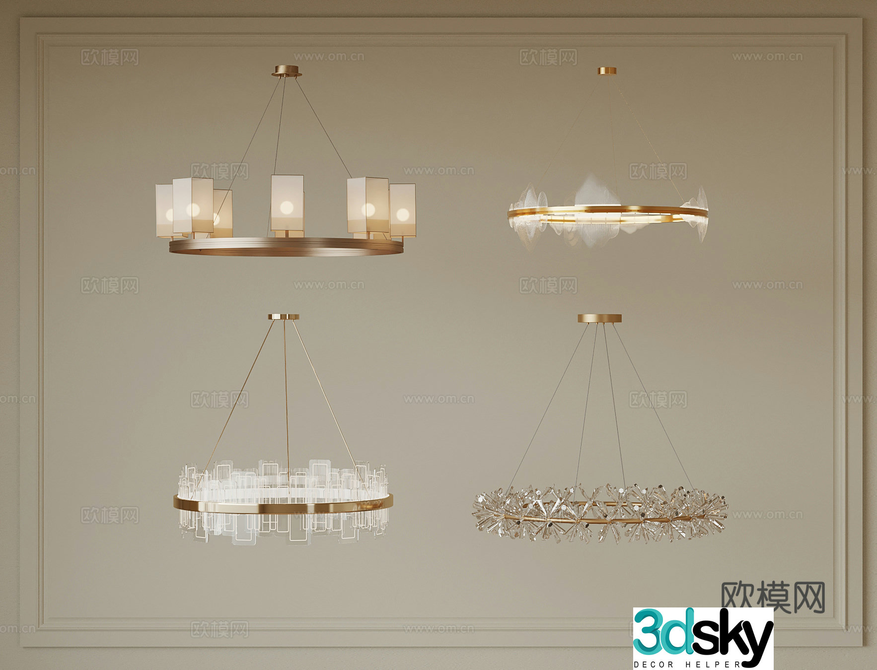 Chandelier Modern Chandelier 3d Model