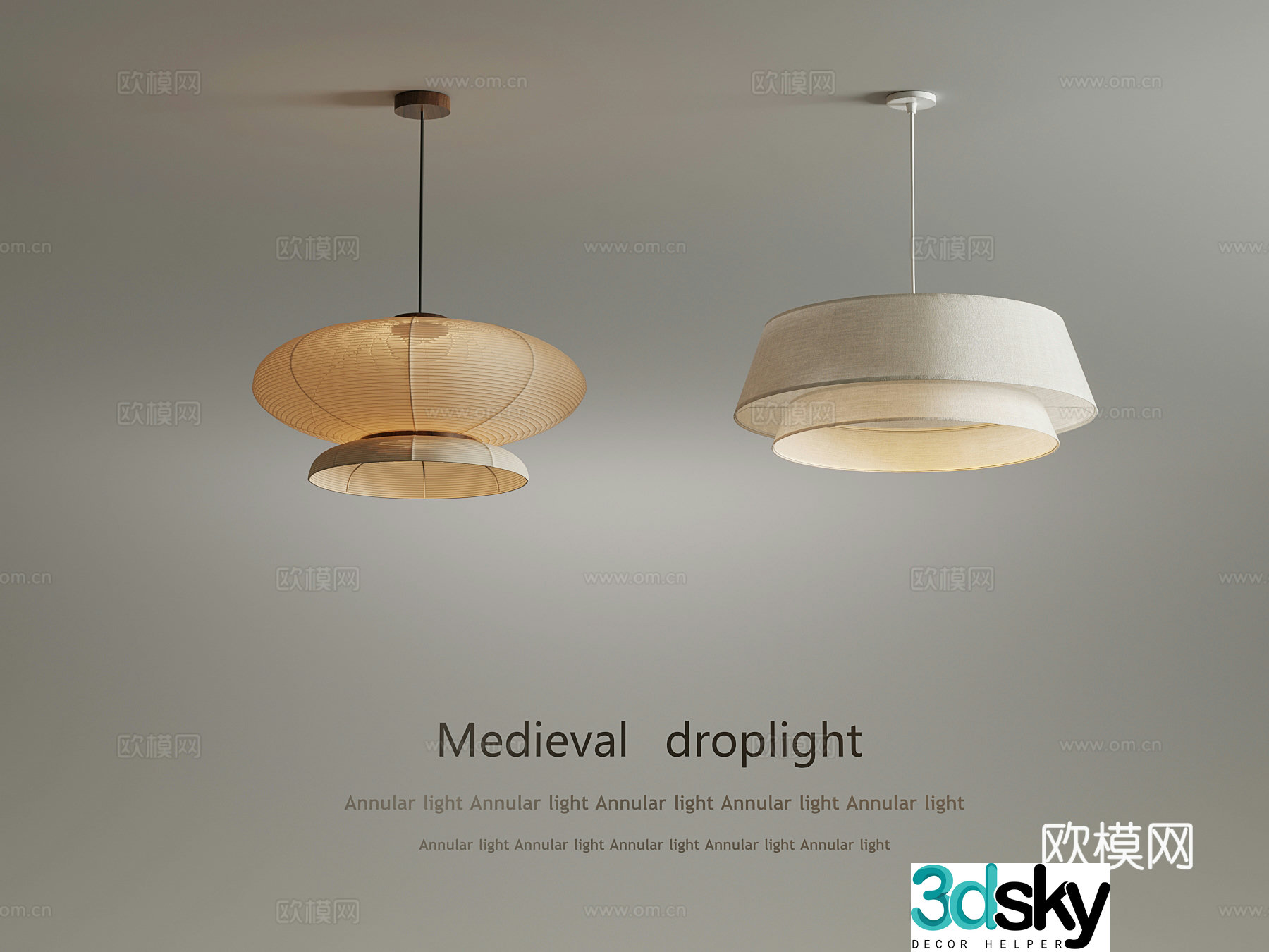 Chandelier Middle style chandelier 3d model