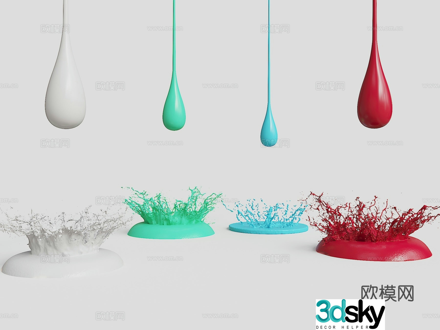 Modern stainless steel sculpture metal water drop sculpture ornaments water splash sculpture stainless steel sculpture water drop 3d model