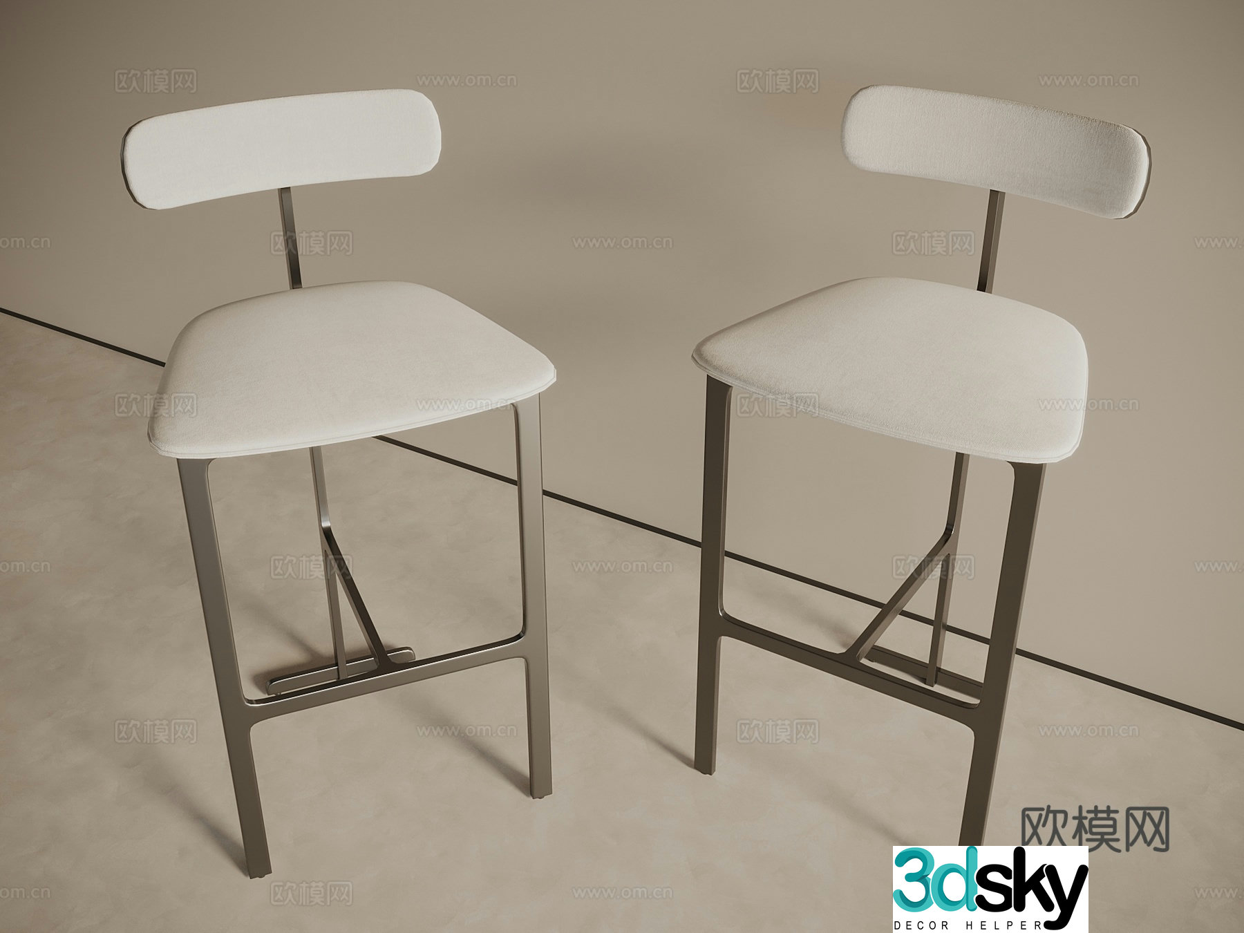 Bar stool 3d model