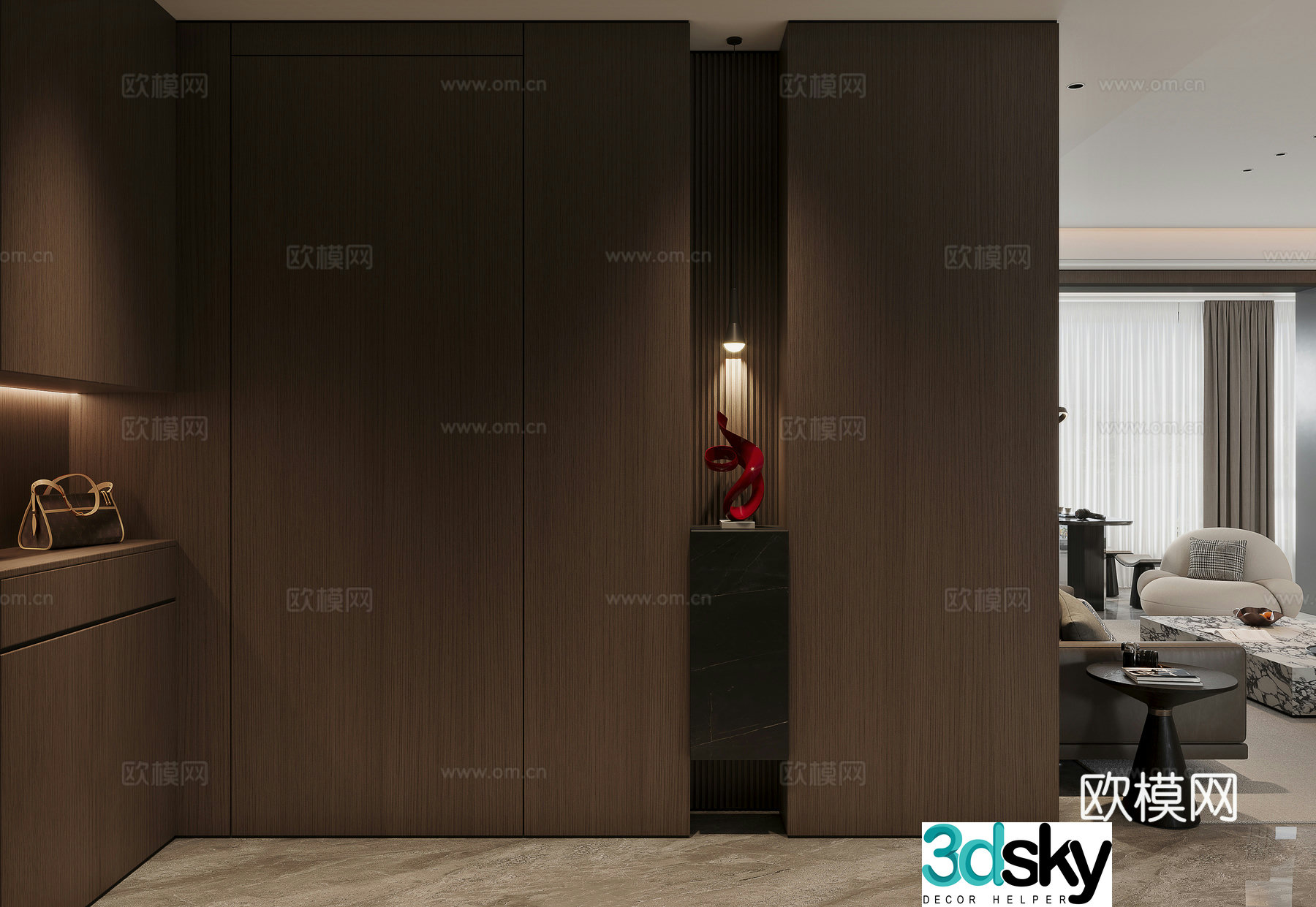 Modern Italian entrance 3D model