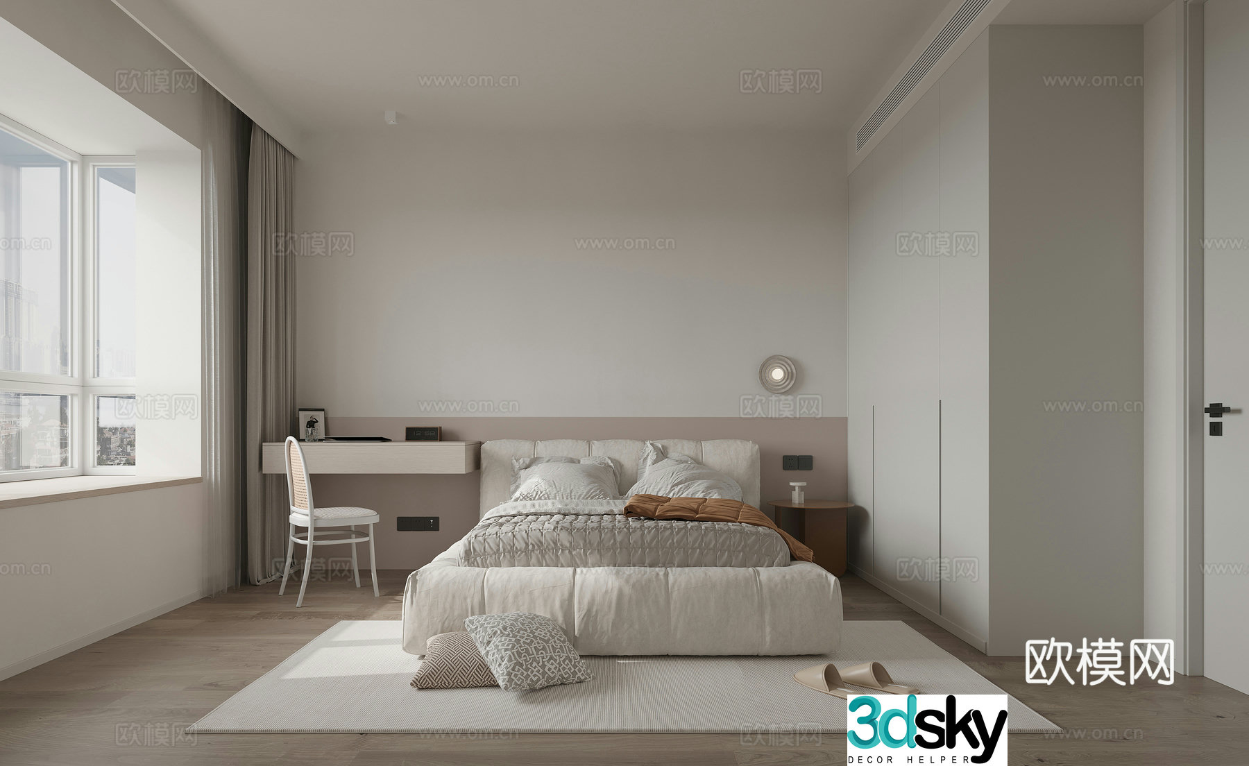 Modern bedroom 3d model