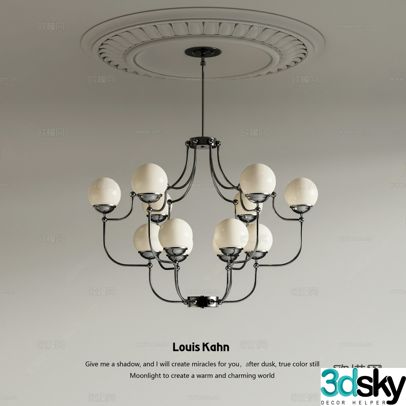French medieval chandelier French chandelier Medium chandelier Living room chandelier Chandelier Multi-head chandelier 3D model