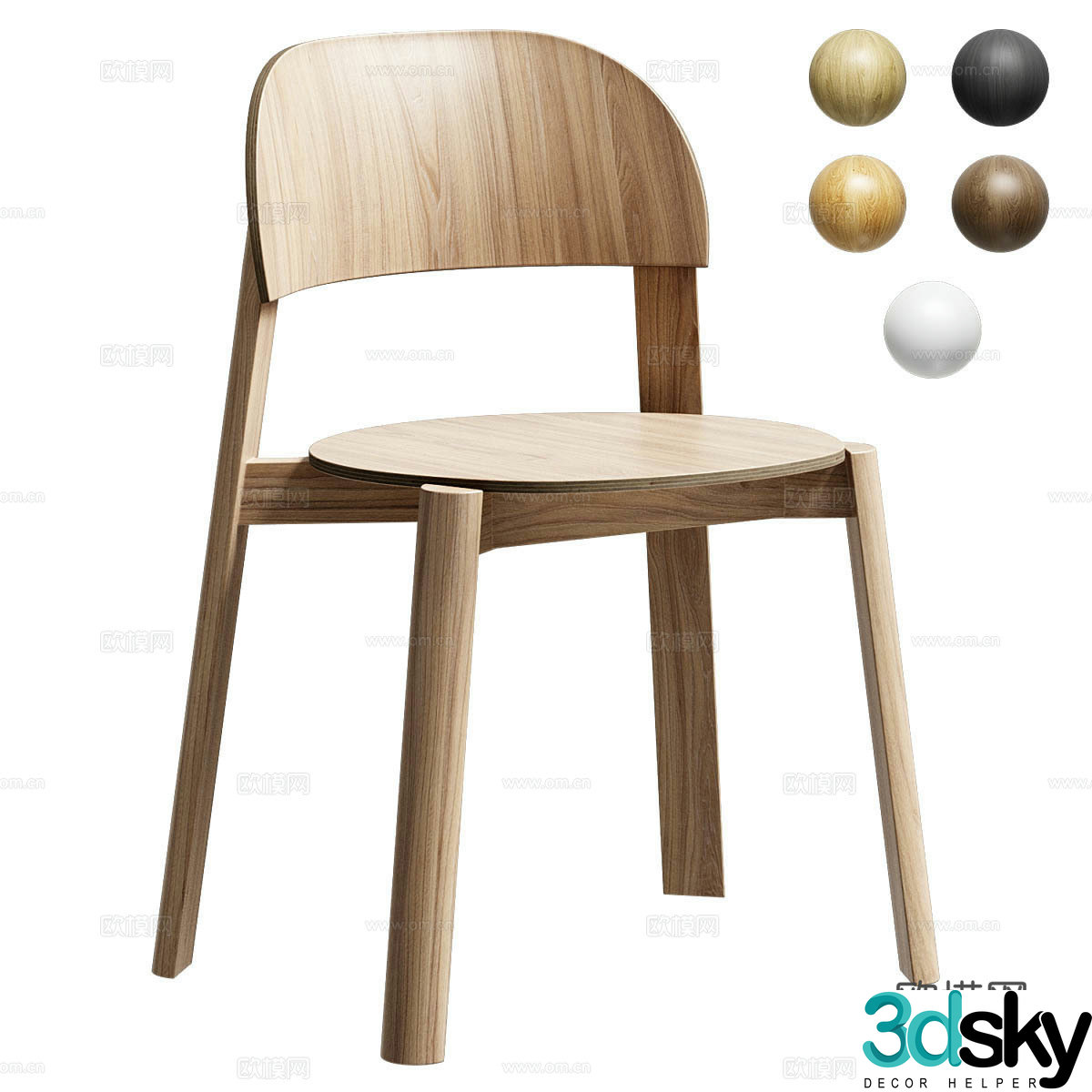 Single chair 3d model