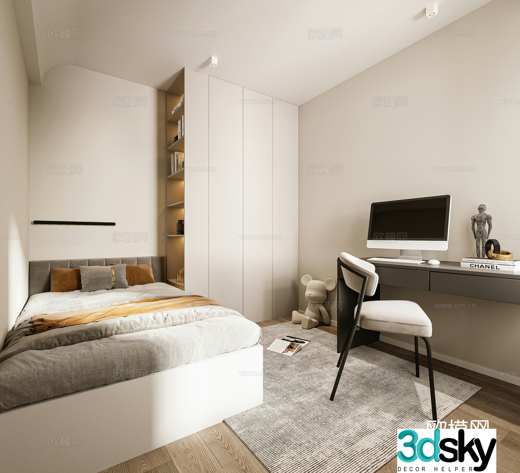 Modern bedroom 3d model