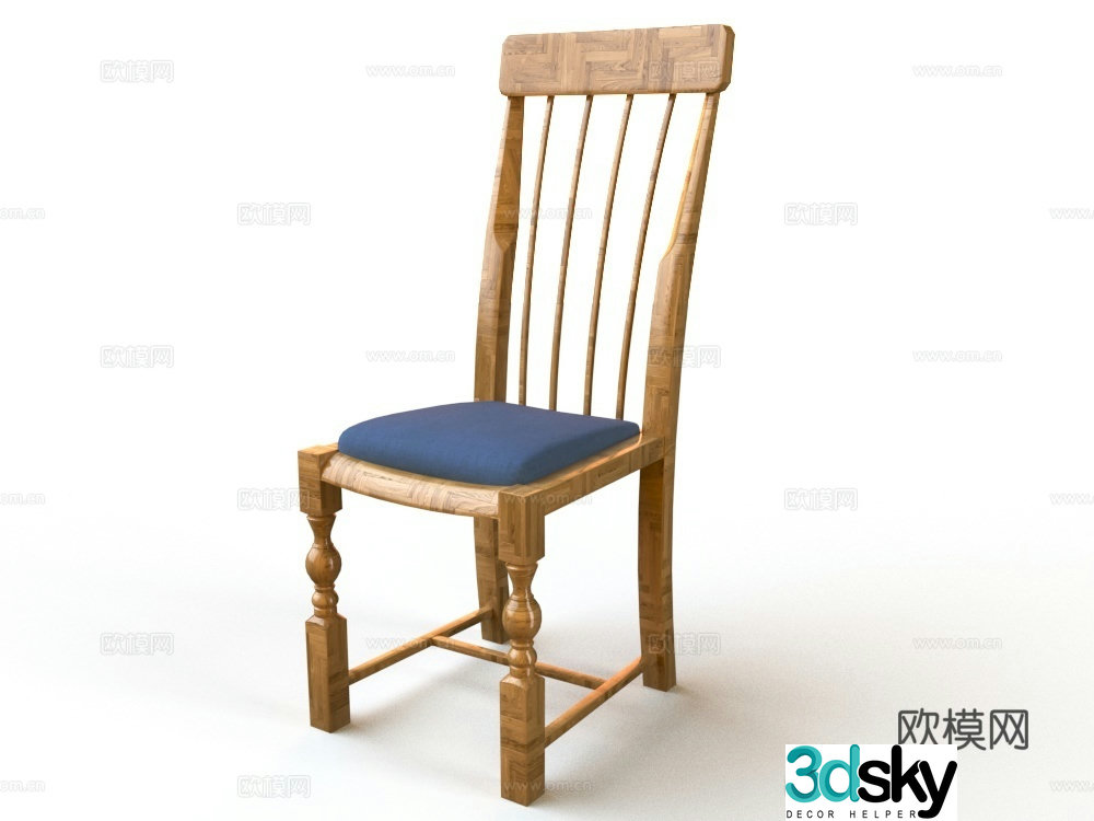 Boho dining chair multi-element chair special chair 3D model