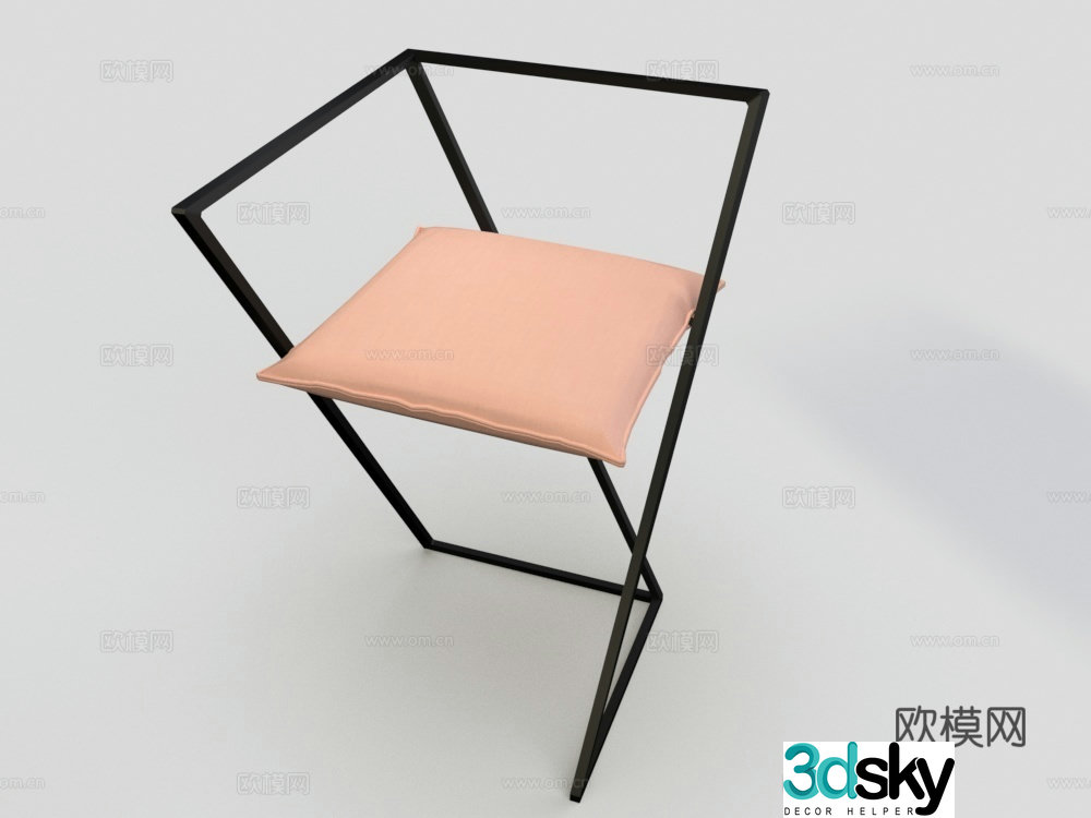 Irregular chair Leisure chair Bar chair 3d model