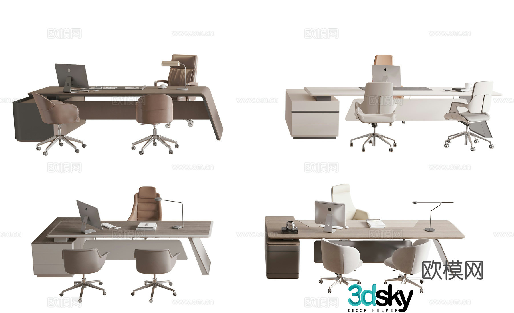 Chairman’s office desk chair 3d model