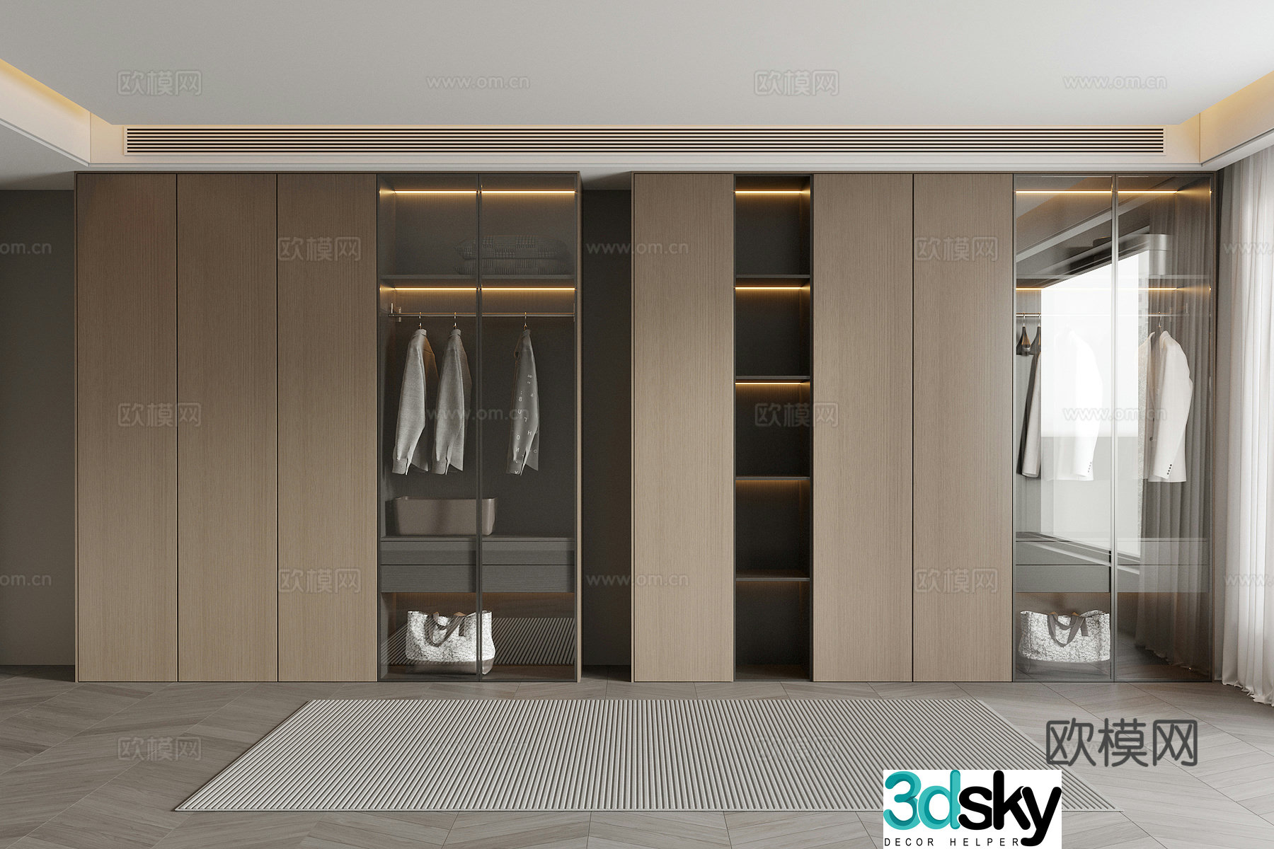 Italian wardrobe 3d model