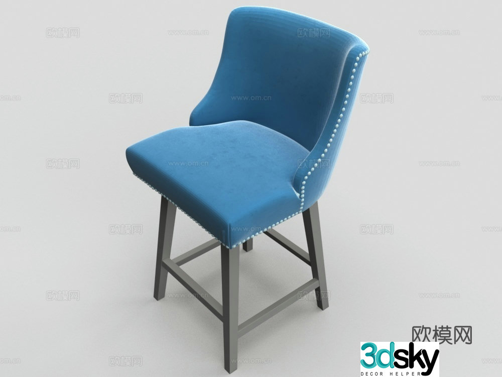 Modern casual chair Office chair Dining chair 3d model