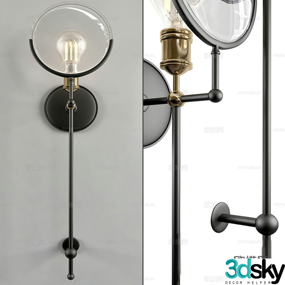 Lamps wall lamps decorative lamps 3d model