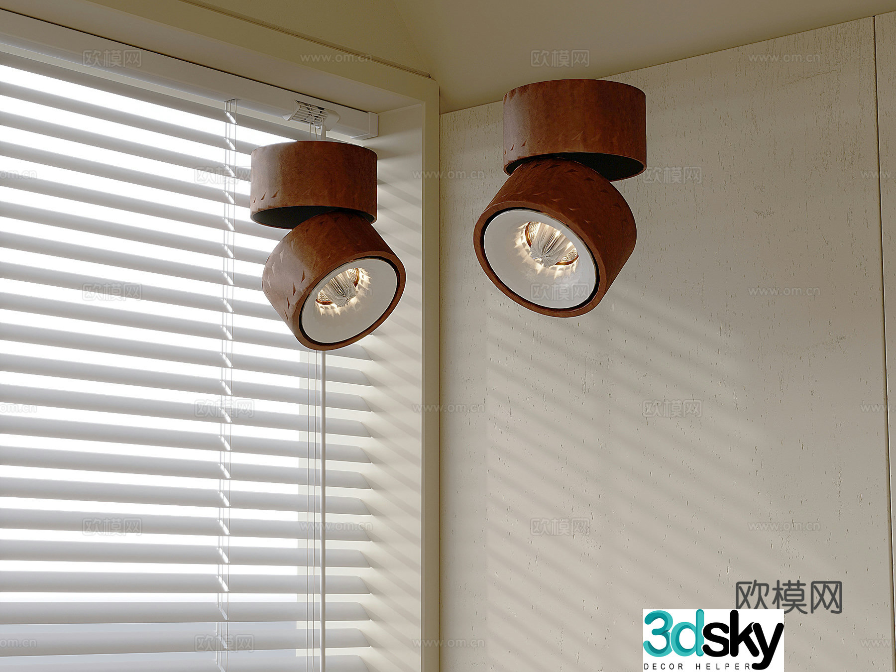 Middle-aged downlight spotlight Song’s aesthetic downlight spotlight 3D model