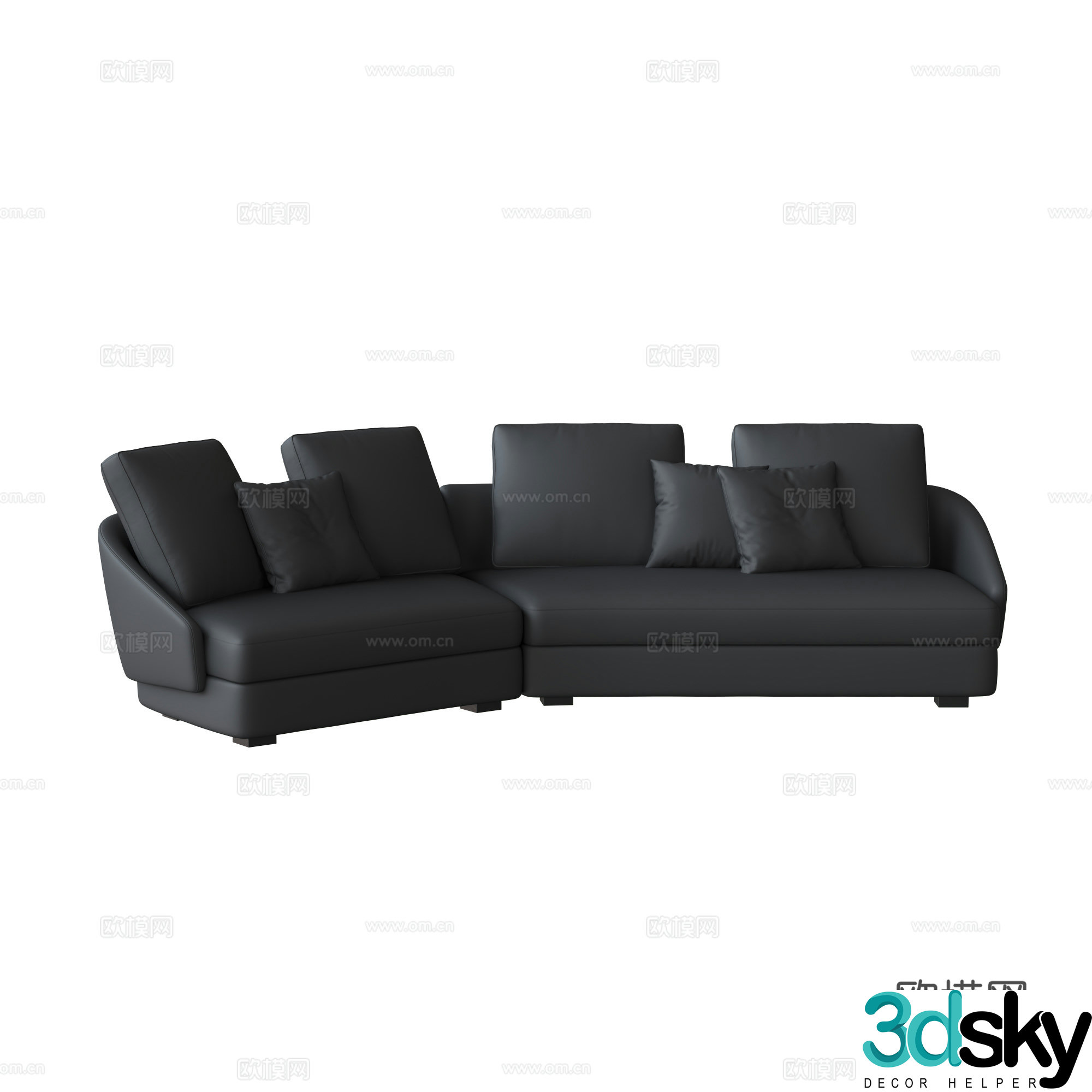 Special-shaped sofa 3d model