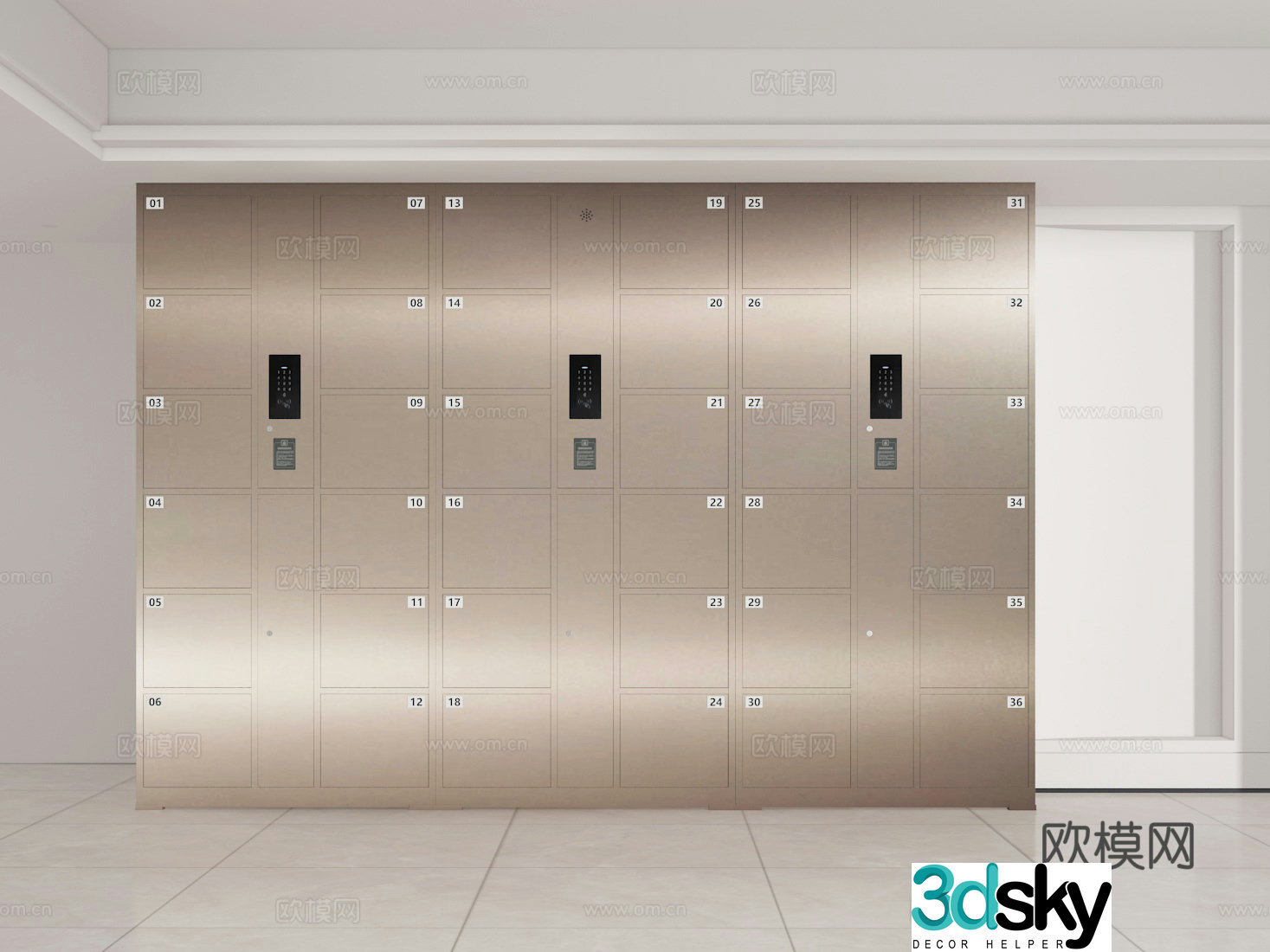 Storage cabinet 3d model