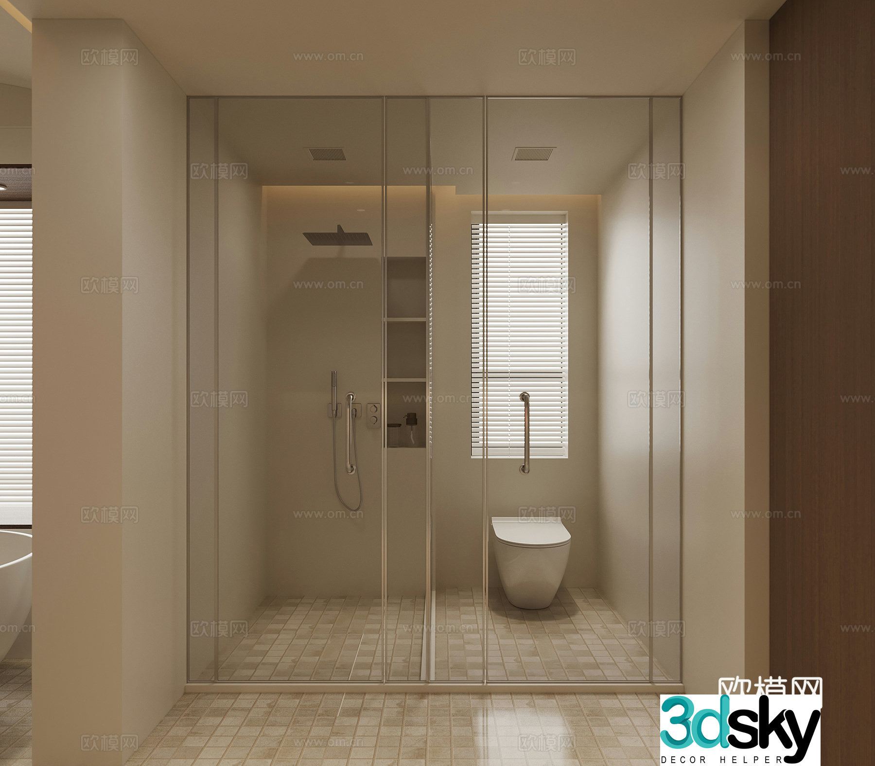 Wasabi bathroom 3d model