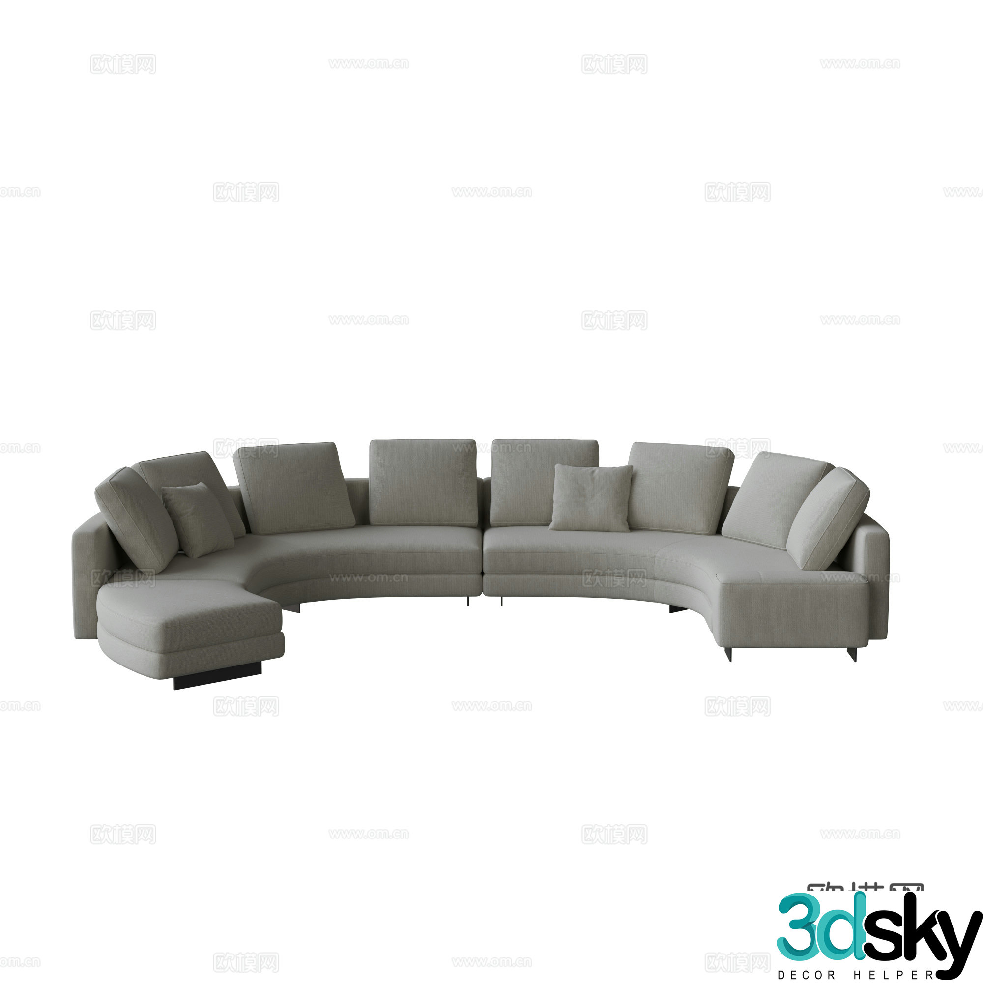 Special-shaped sofa 3d model