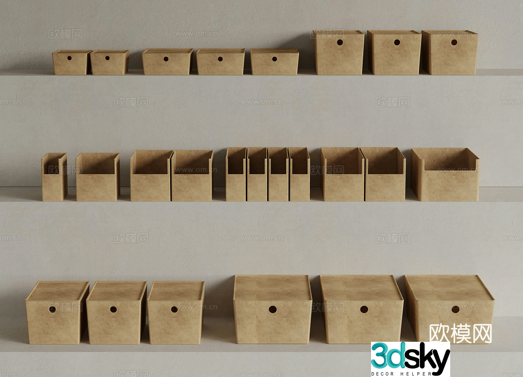 Box Modern Storage Box Storage Box 3D Model