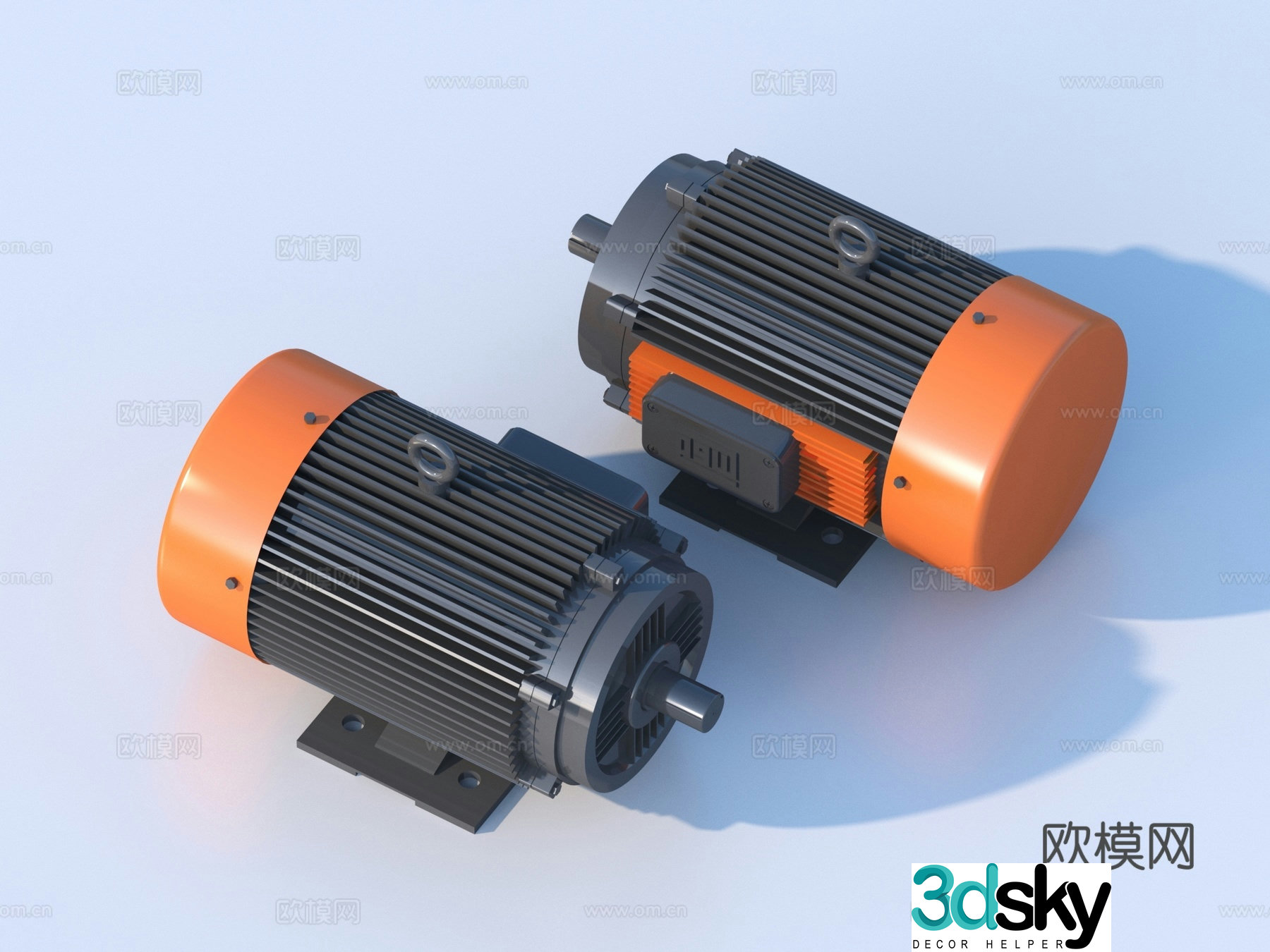 Motor Motor Engine Engine Power System Industrial Equipment 3D Model