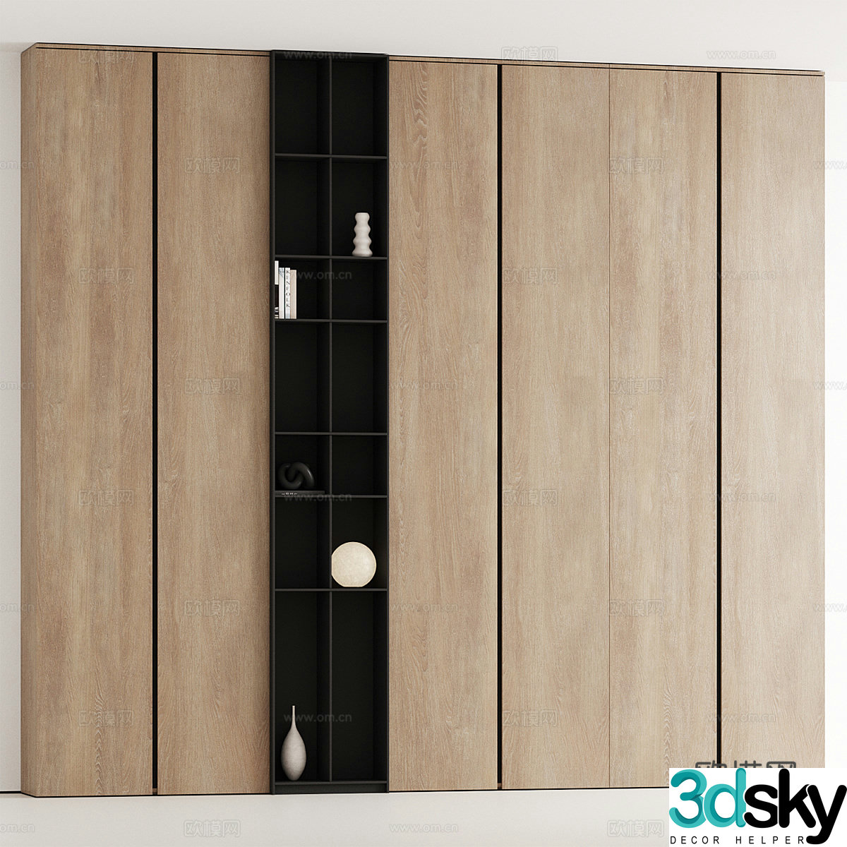 Modern minimalist wardrobe 3d model