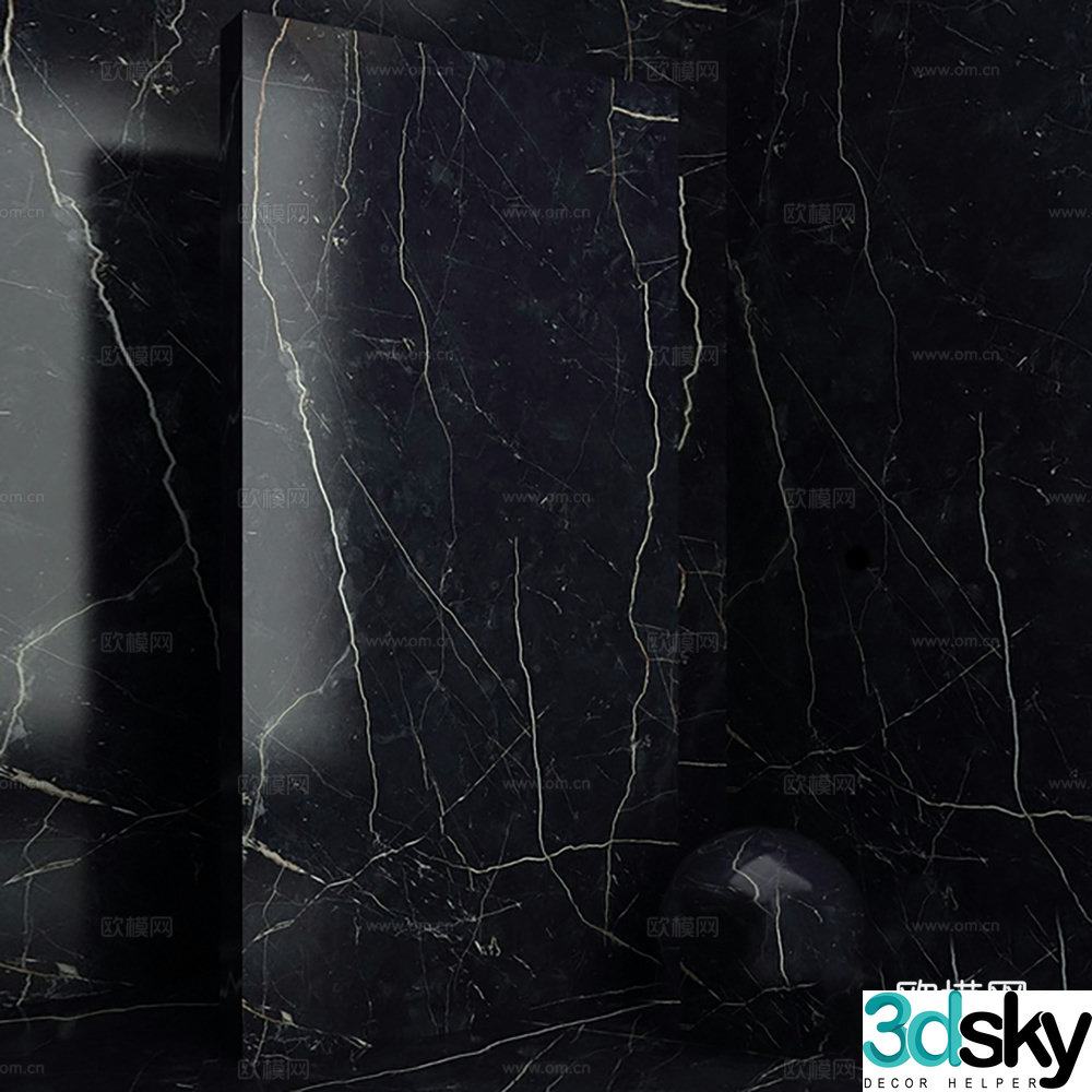 Parquet tiles Stone 3D model