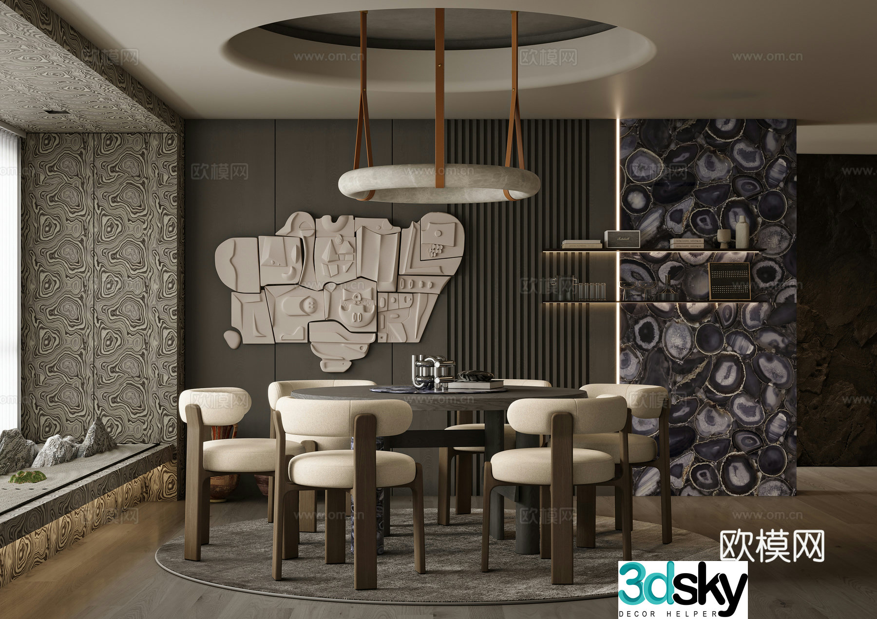 Modern restaurant 3d model