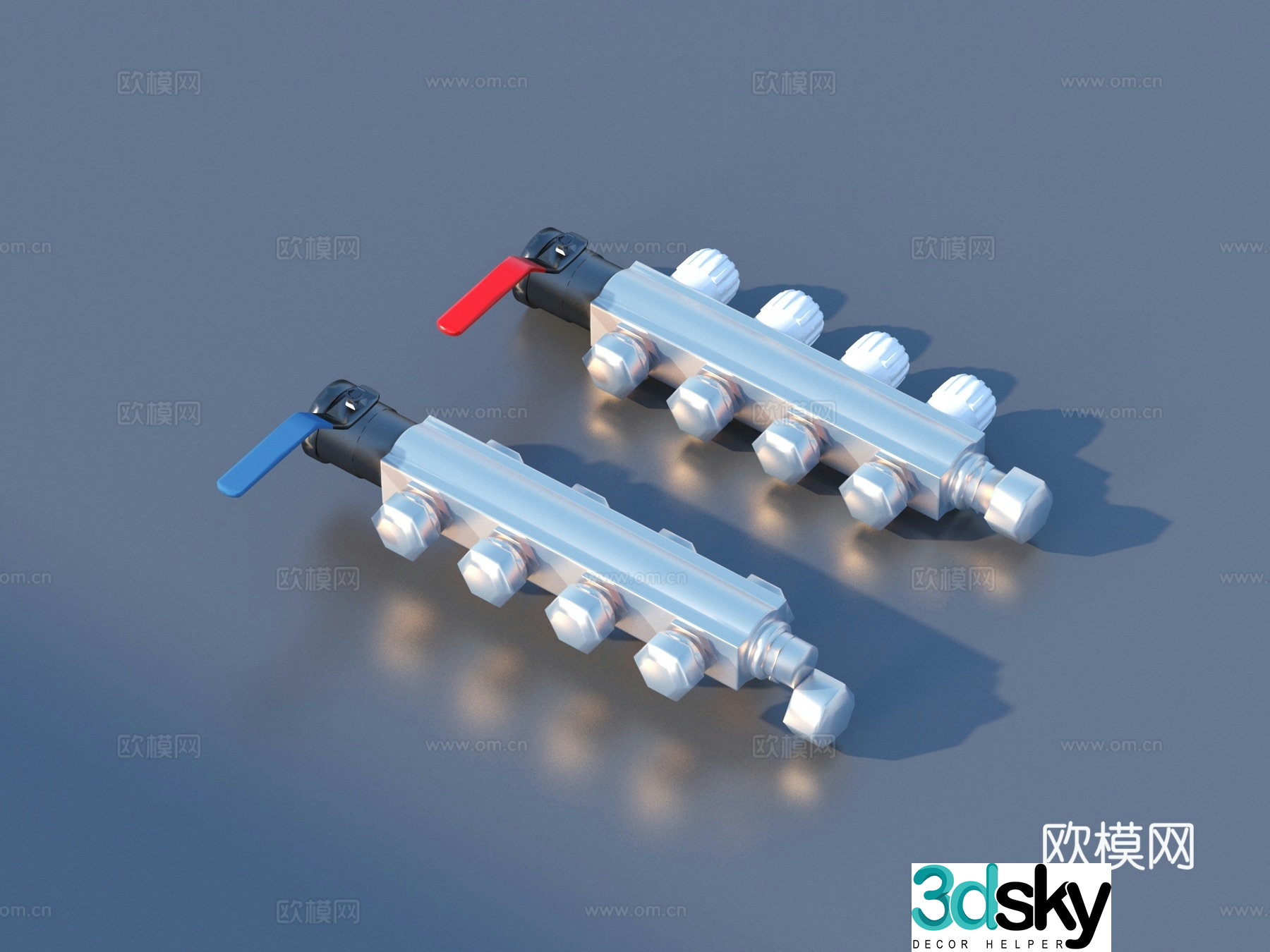 Valve Pipe Water Pipe 3D Model
