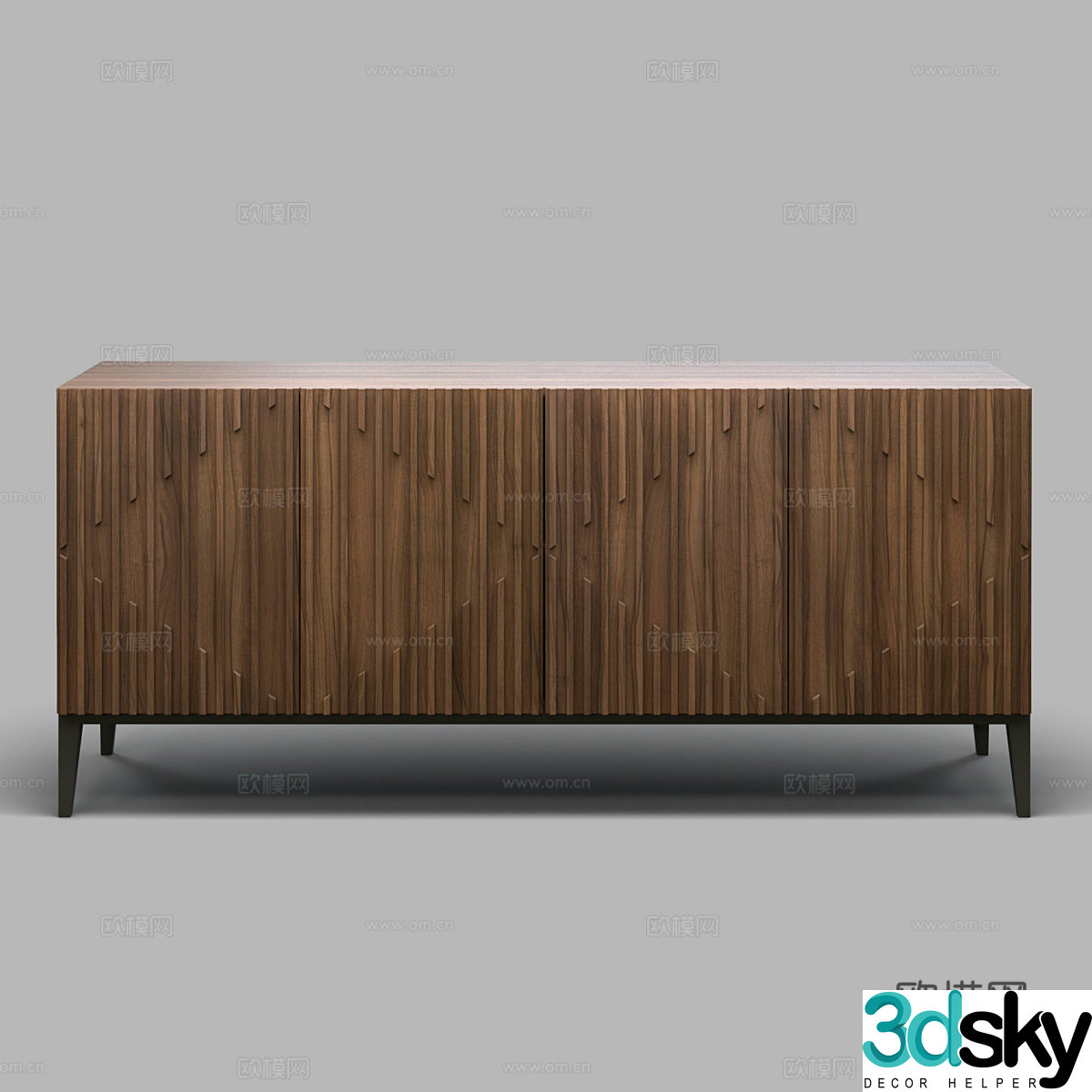 Modern Italian TV Cabinet 3D Model