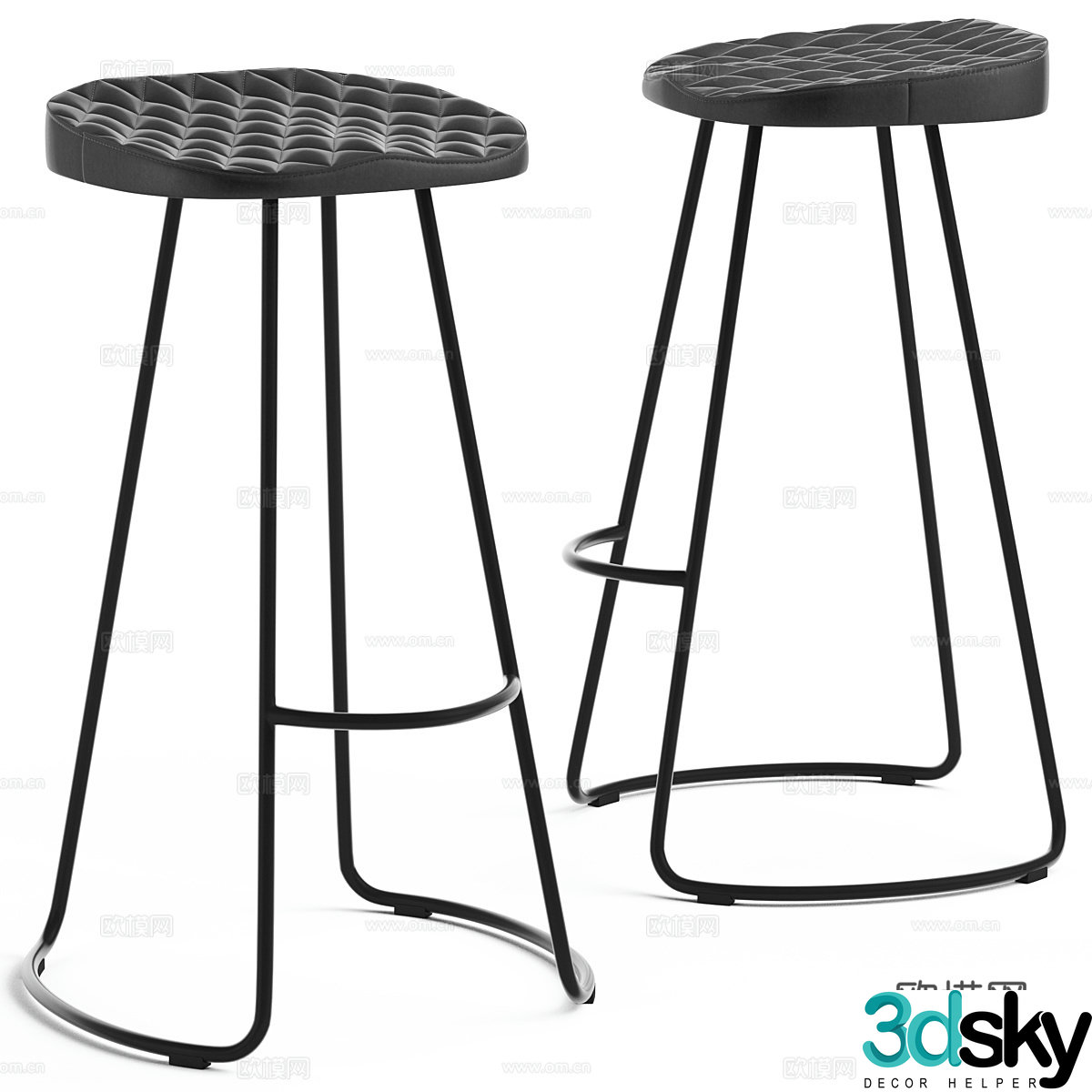 Cult Furniture Niko Stool 3d Model