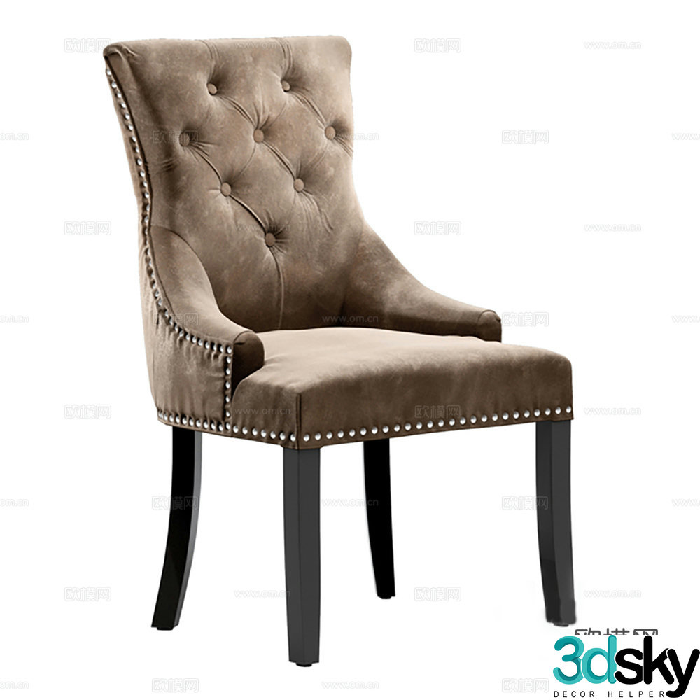 Chair Single Chair Dining Chair 3D Model