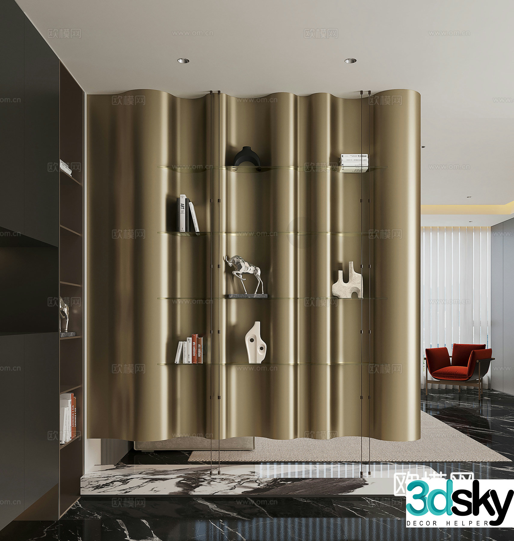 Modern entrance hallway Decorative entrance hallway Entrance entrance hallway 3D model
