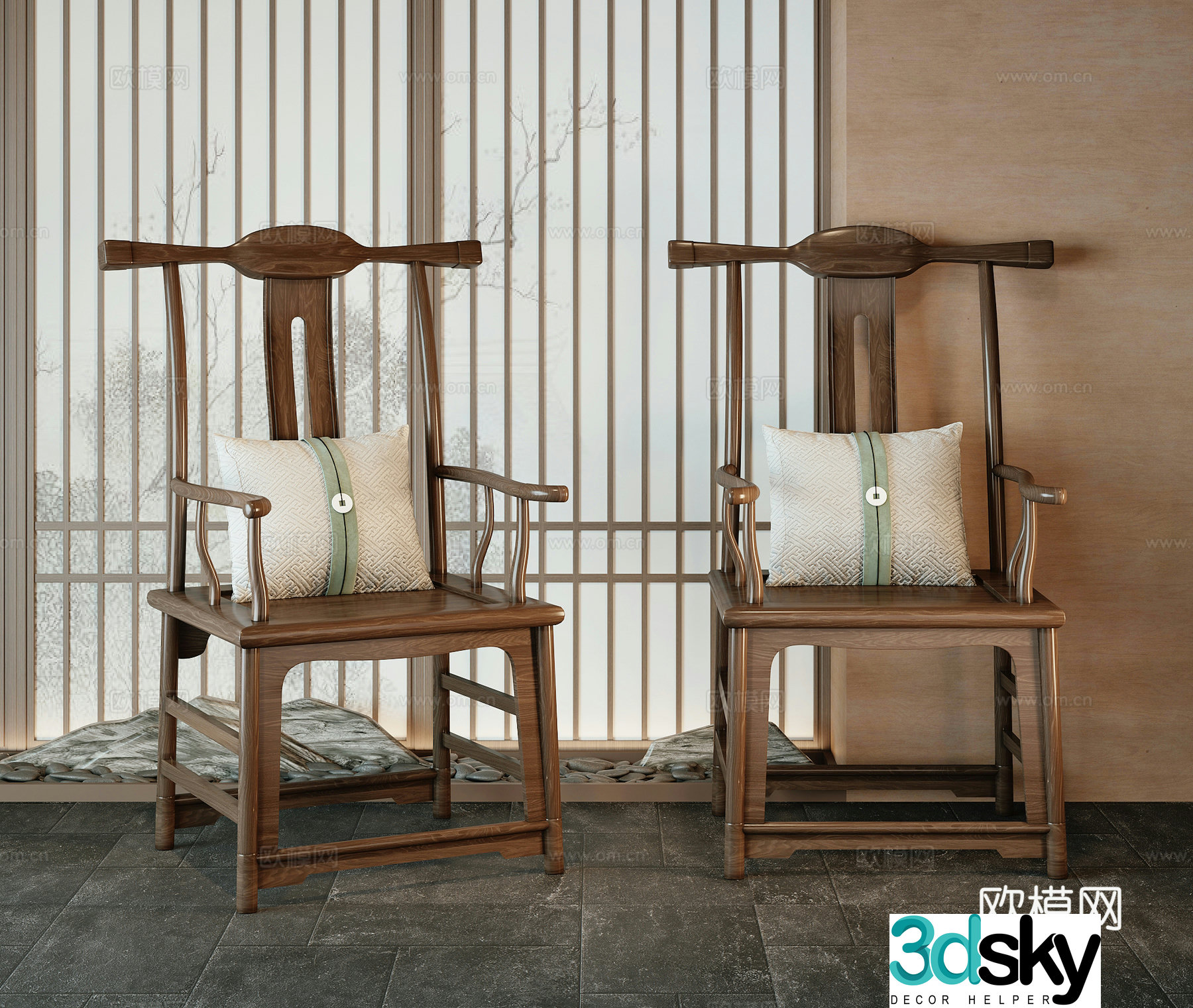 New Chinese chair 3d model