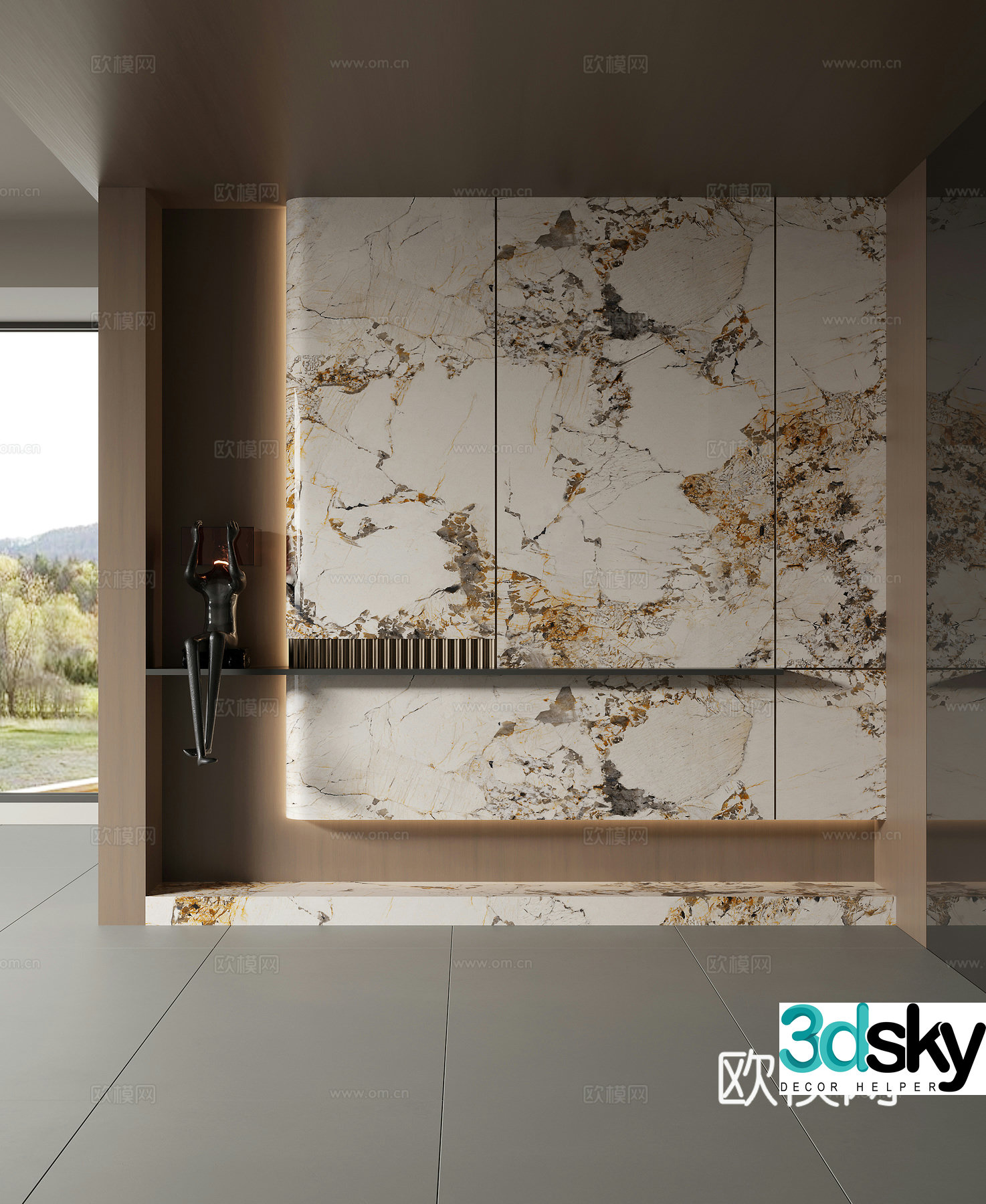Modern Italian entrance 3D model