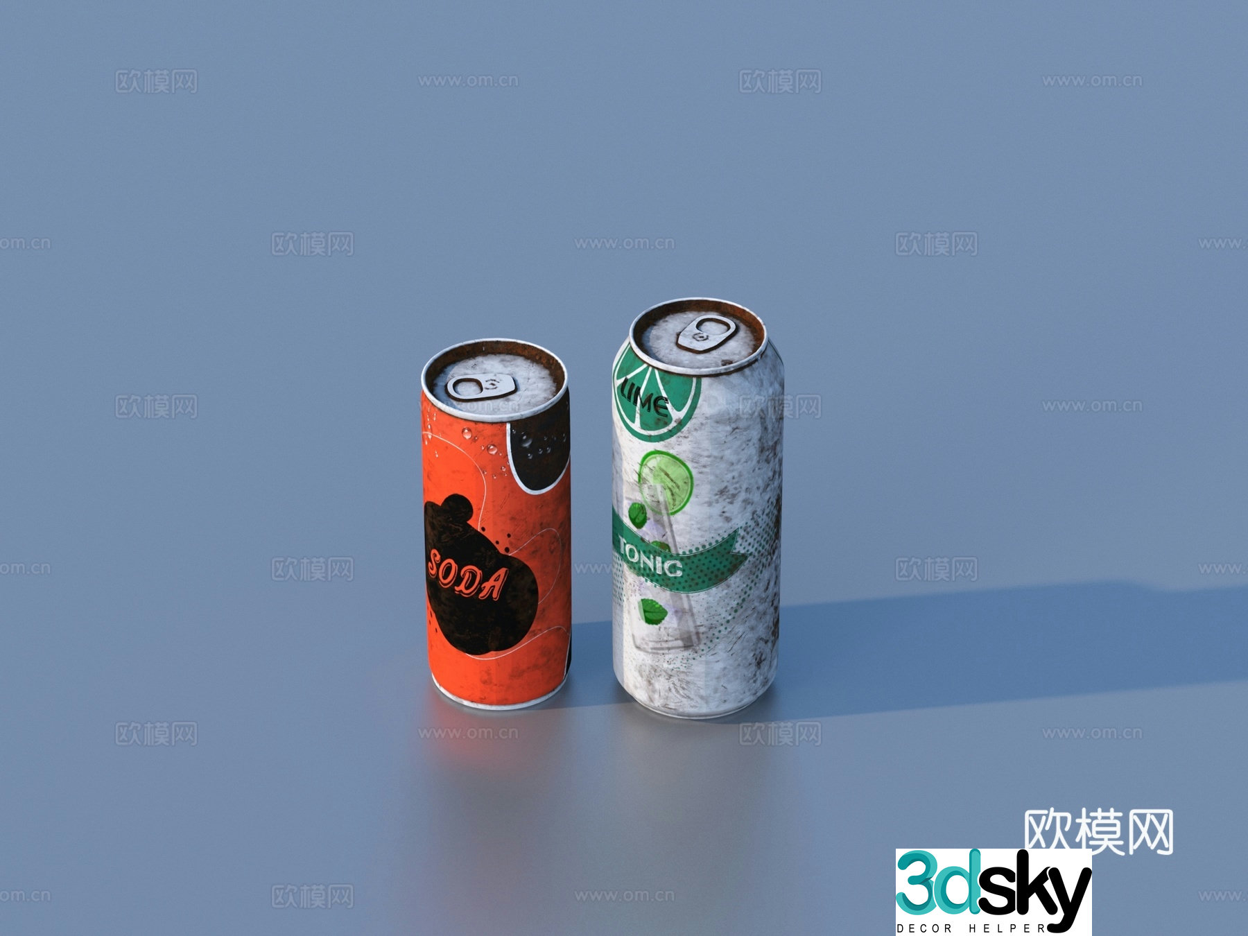 Drink can soda 3d model