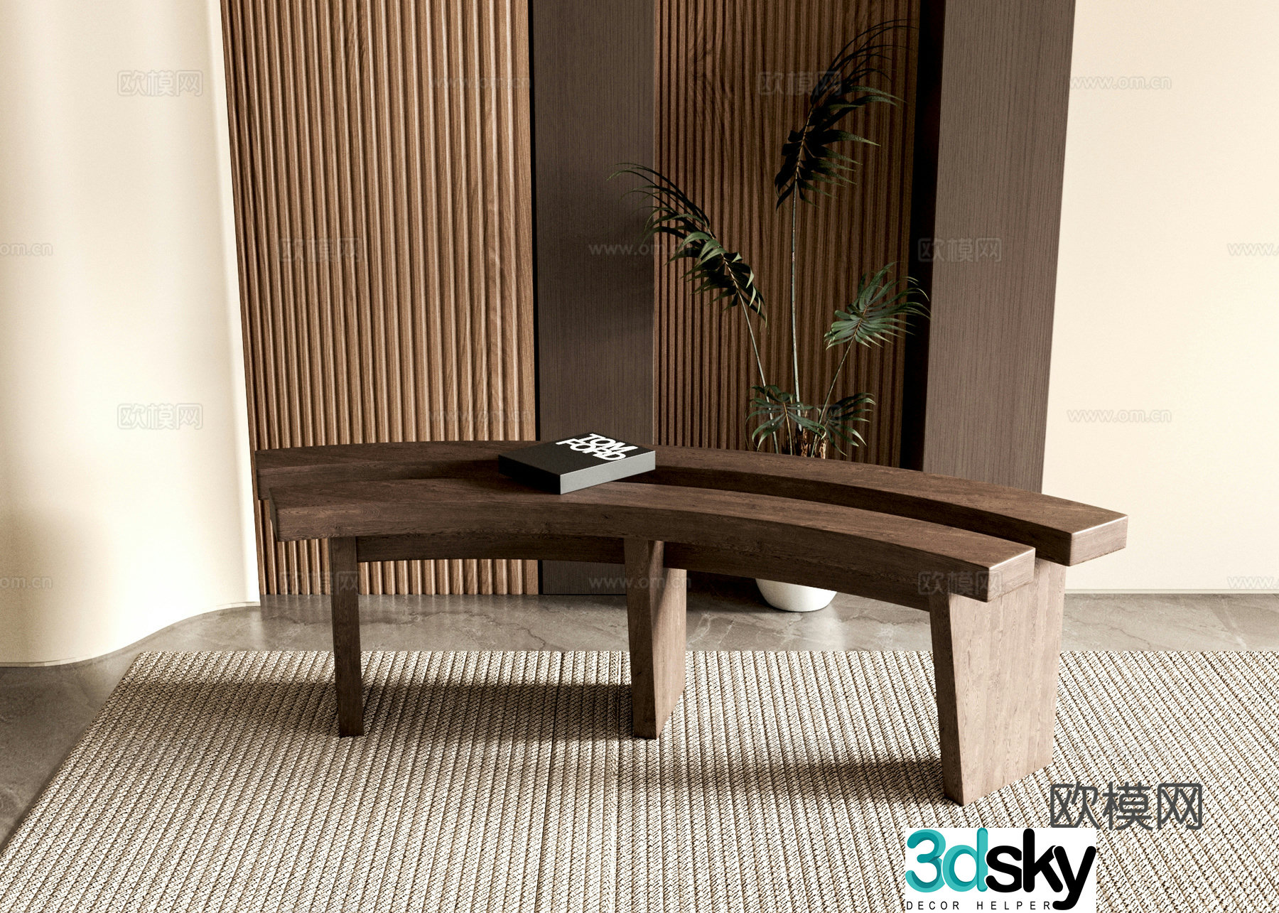 Modern single chair 3d model