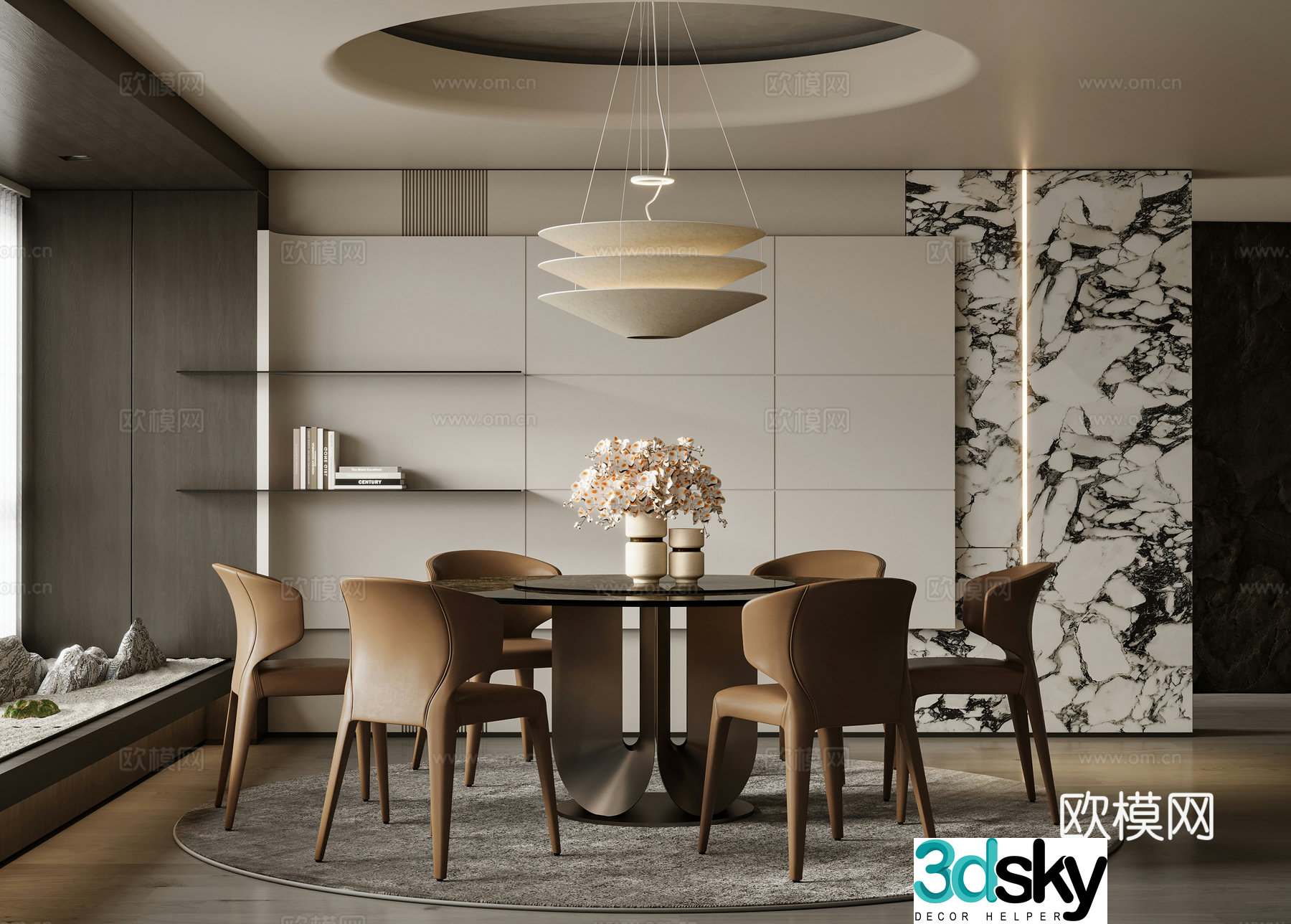 Modern restaurant 3d model