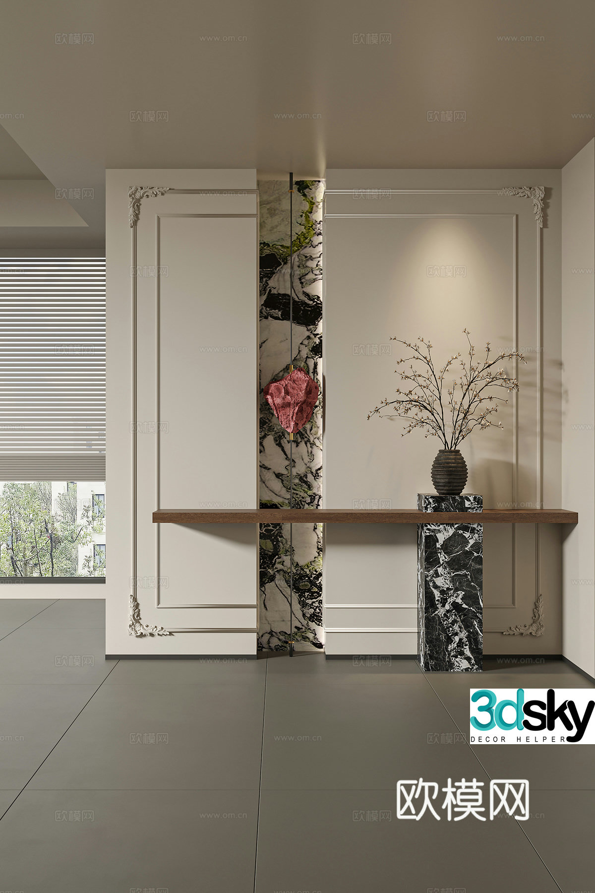 French art entrance 3d model