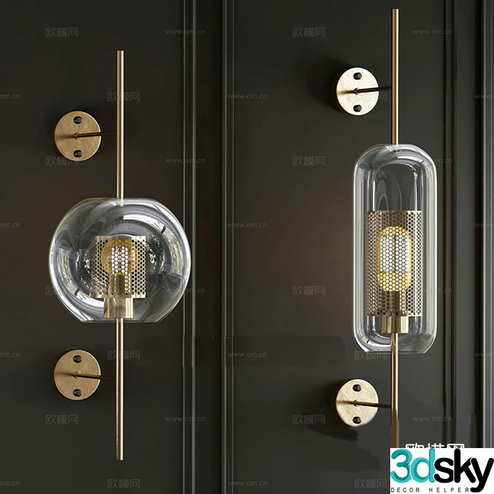 Lamps wall lamps decorative lamps 3d model