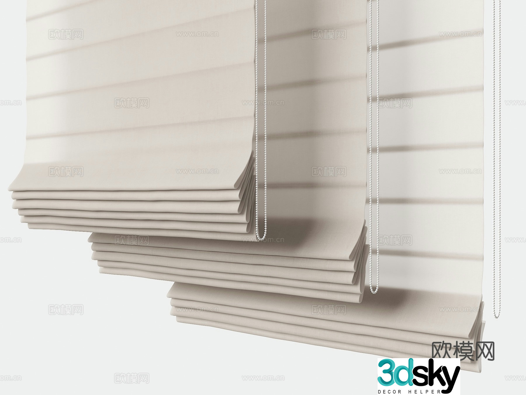 Modern office roller blinds floor-to-ceiling window roller blinds dreamy roller blinds Japanese roller blinds roller blinds curtains 3d model
