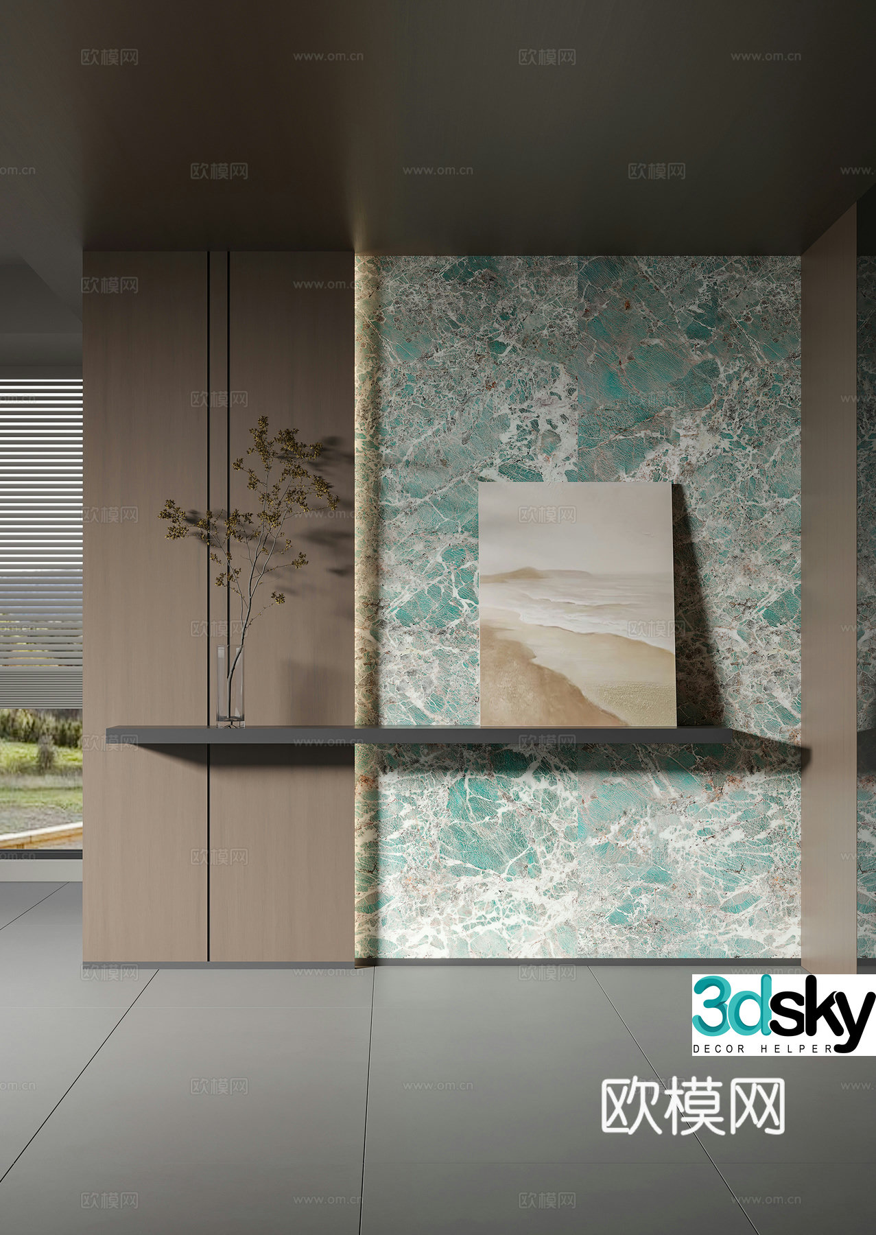 Modern Italian entrance 3D model