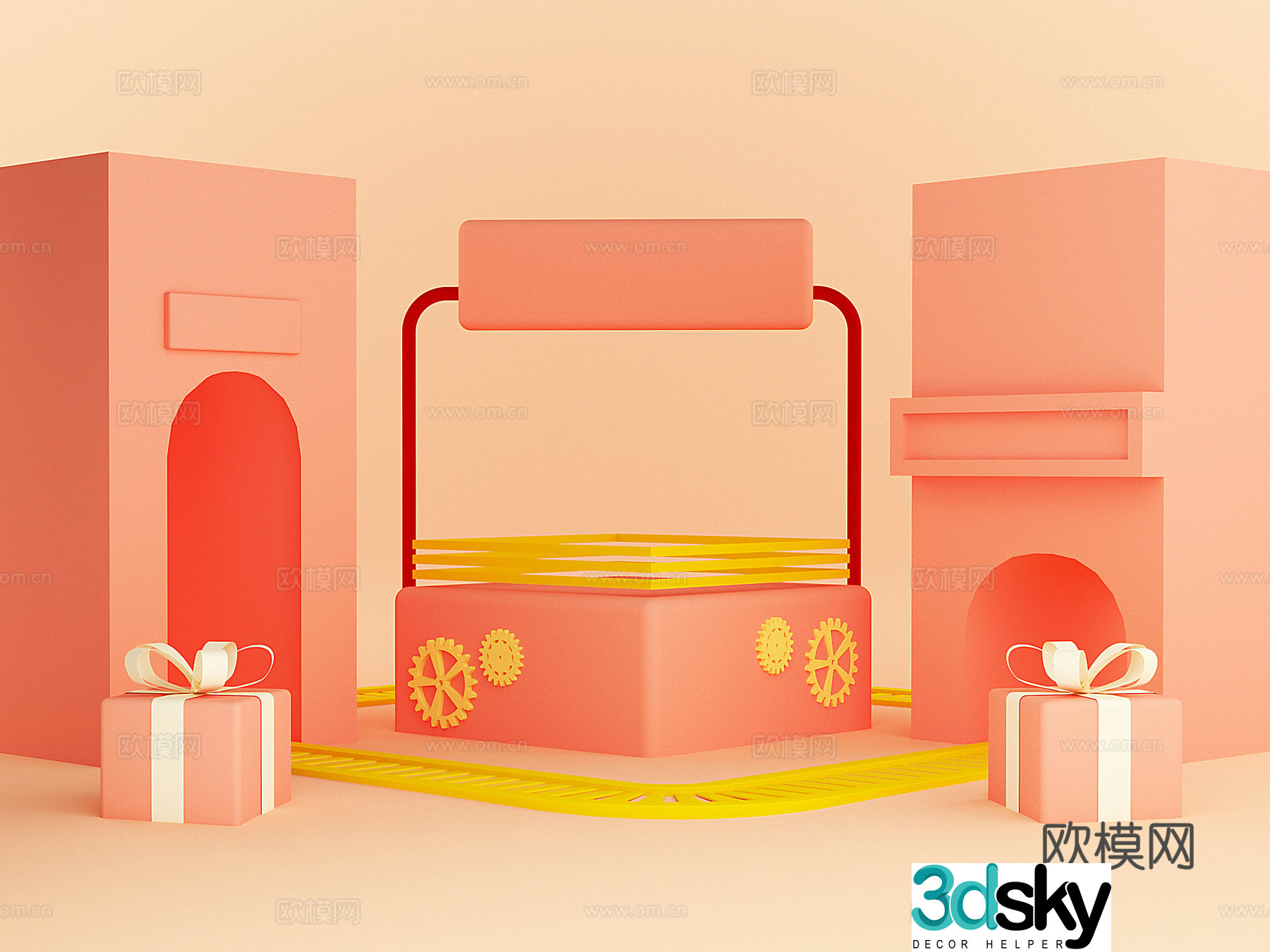 Furniture E-commerce Scene 3D Model