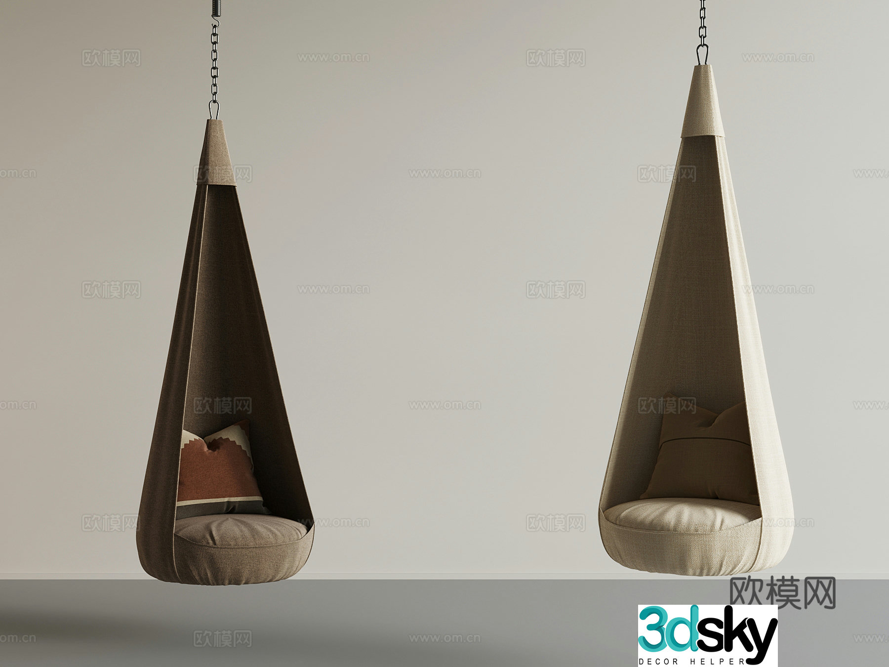 Modern hanging chair 3d model